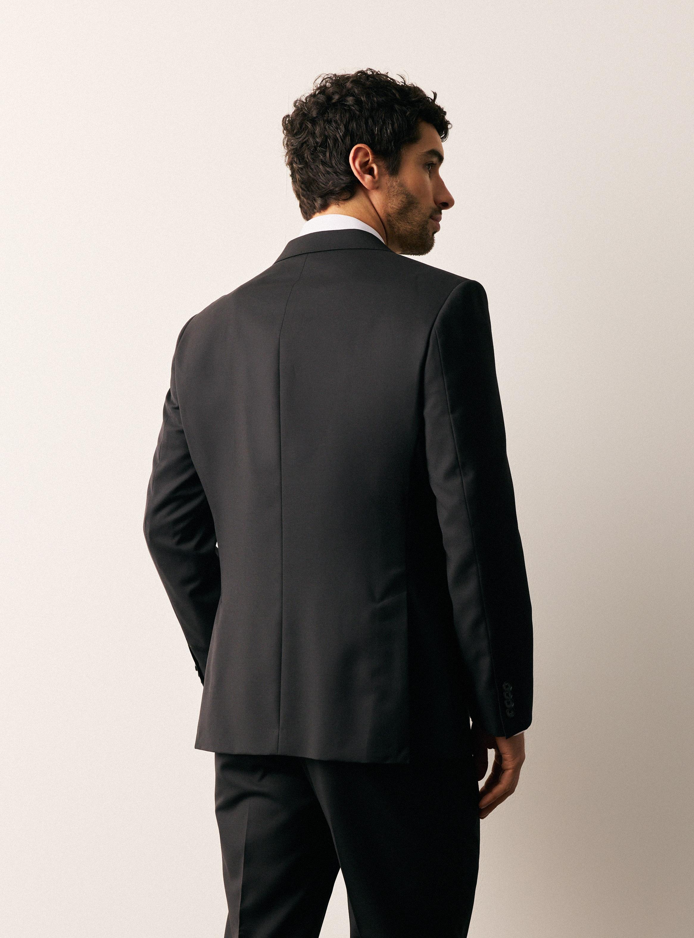 Traje Recto en Lana Lisa Slim Fit-1
