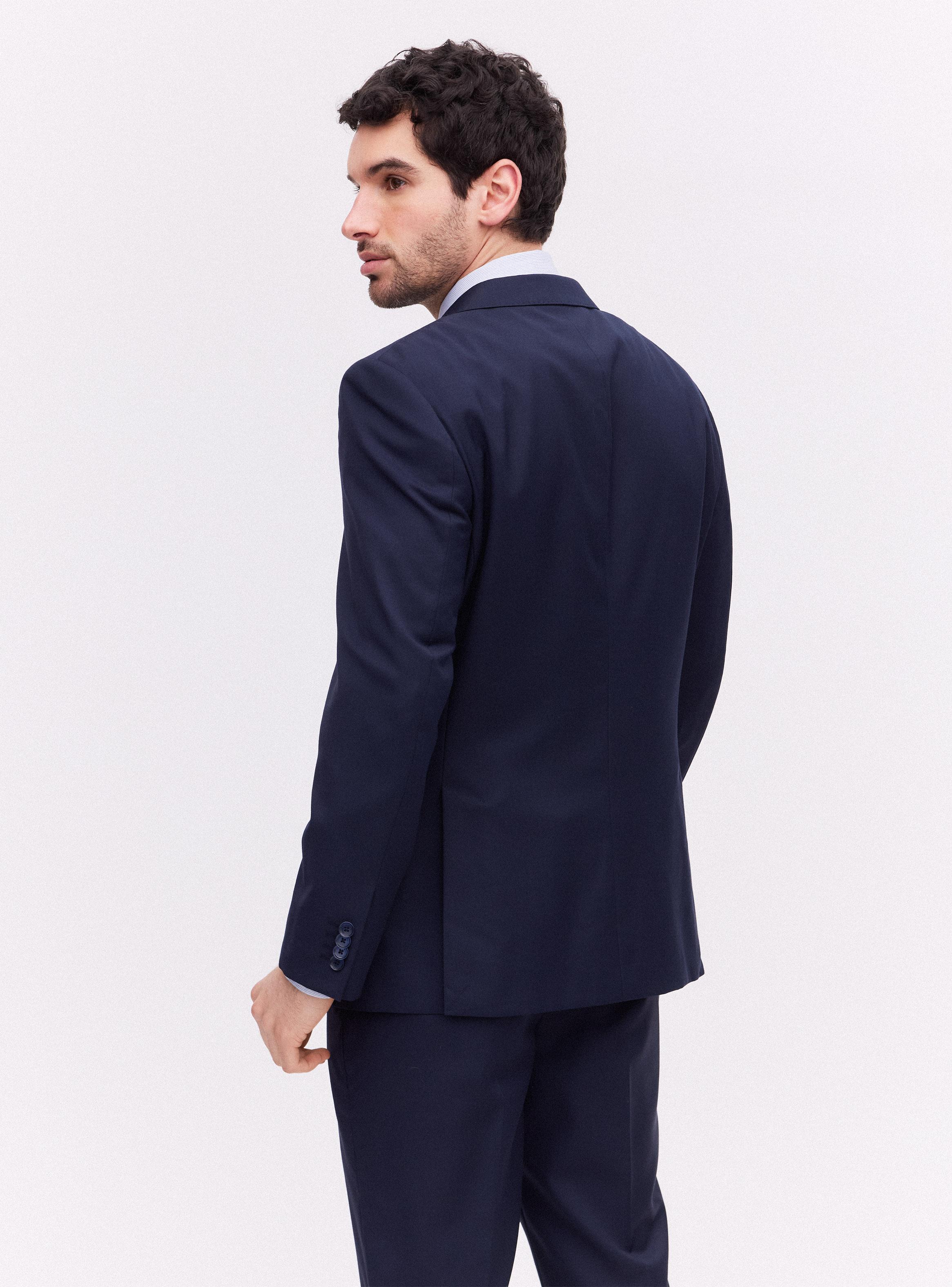Traje Recto Slim Fit en Lana Lisa-1