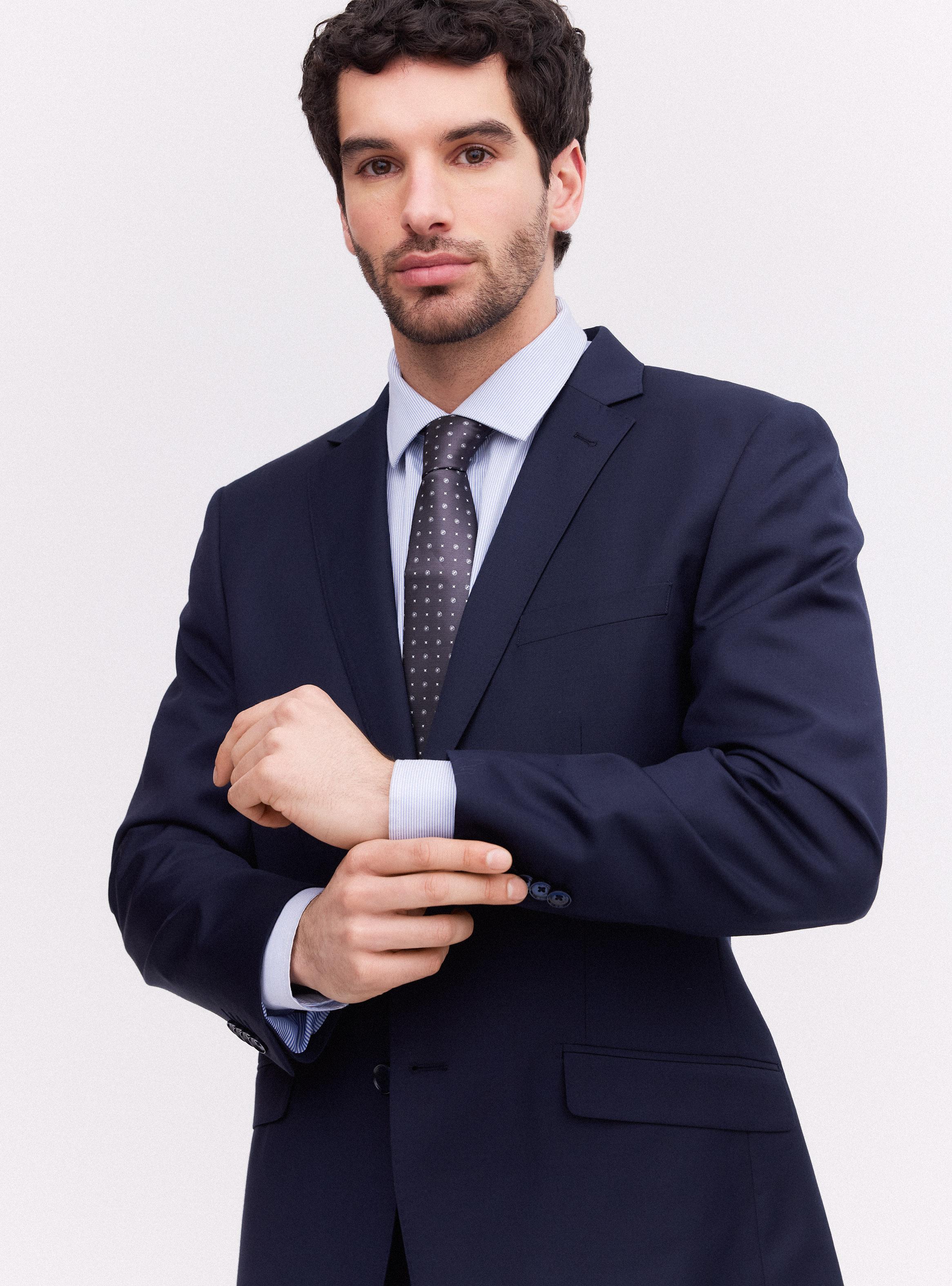 Traje Recto Slim Fit en Lana Lisa-2