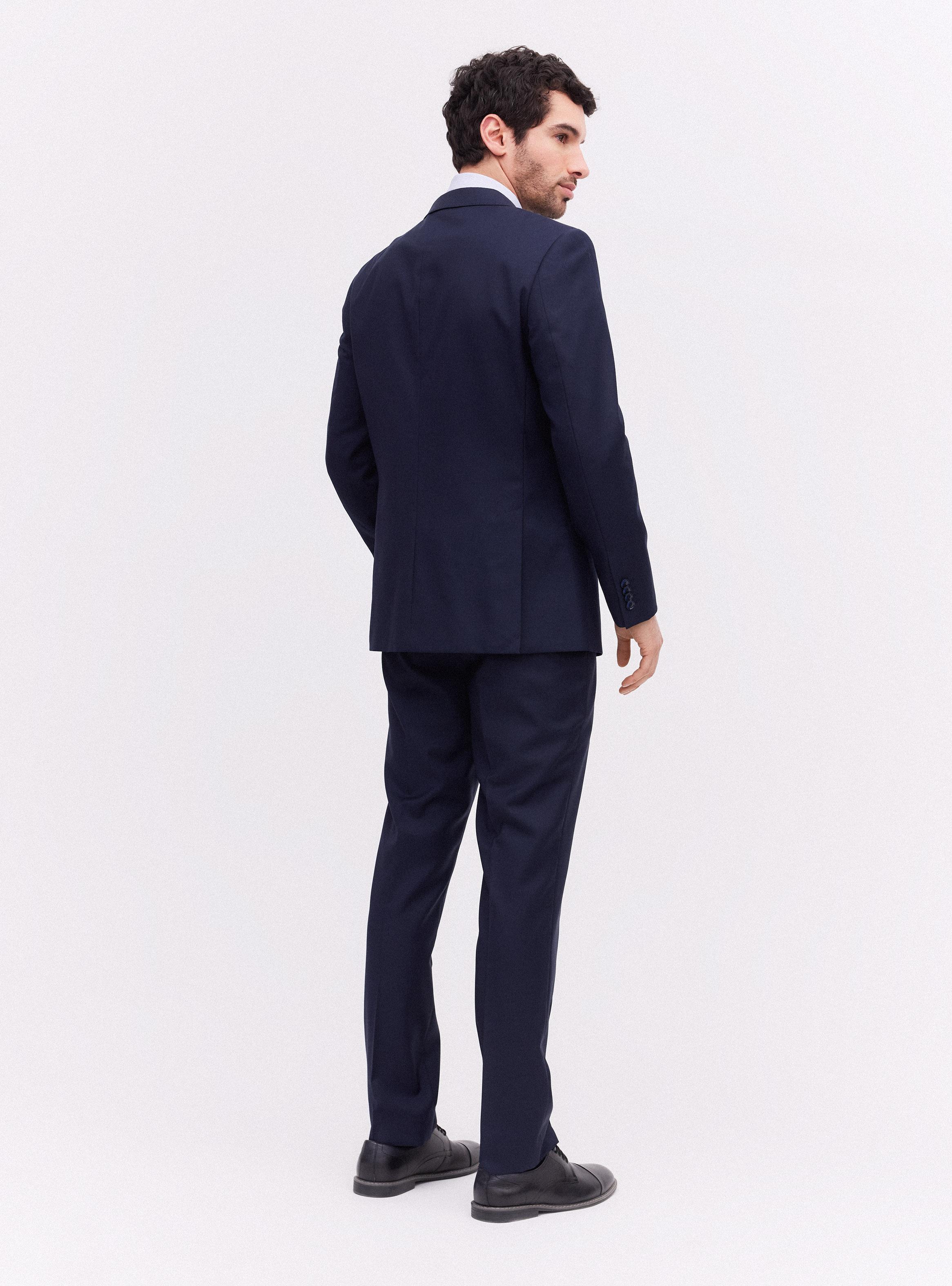 Traje Recto Slim Fit en Lana Lisa-5