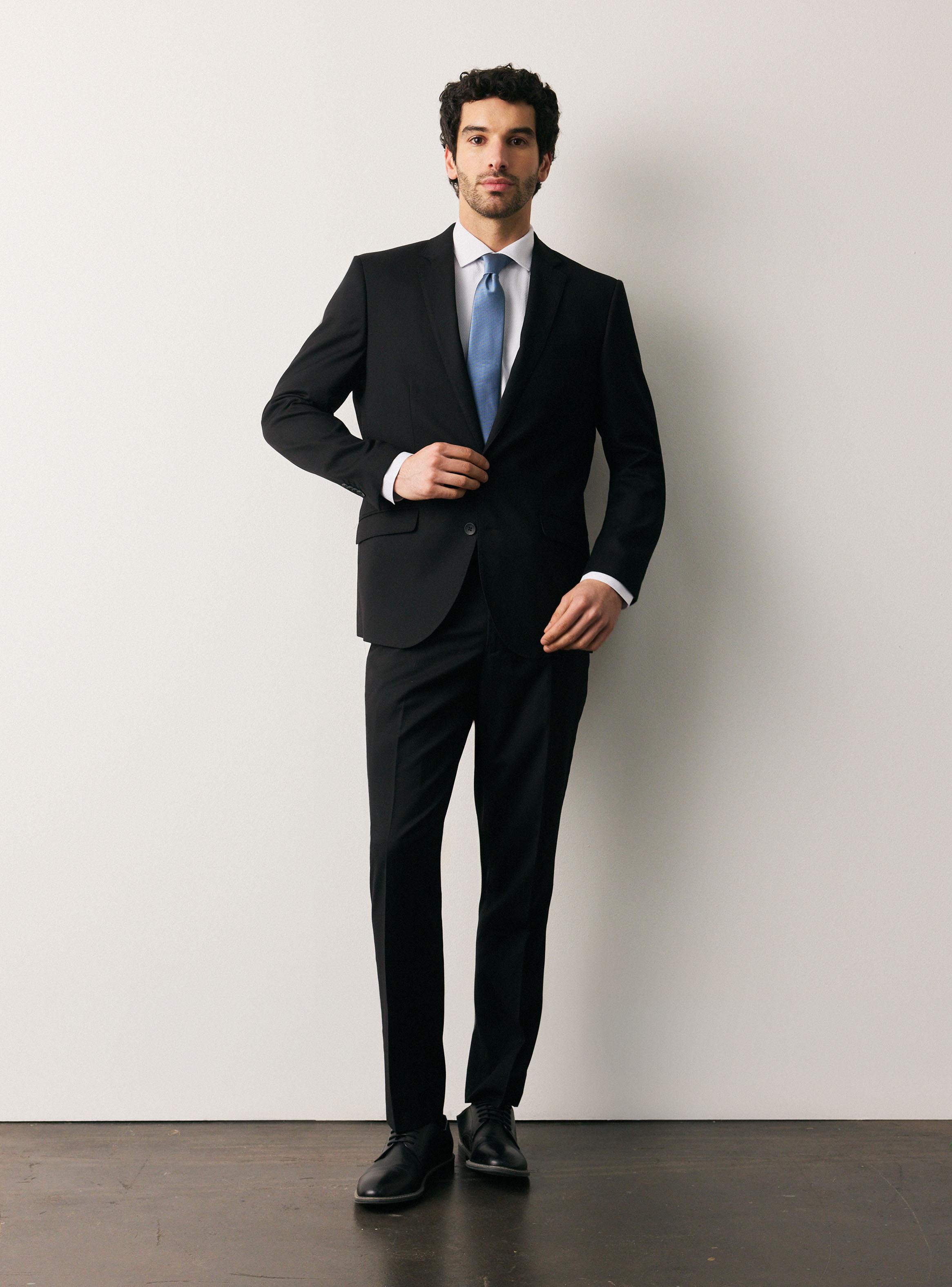 Traje Recto Texturado Slim Fit-4