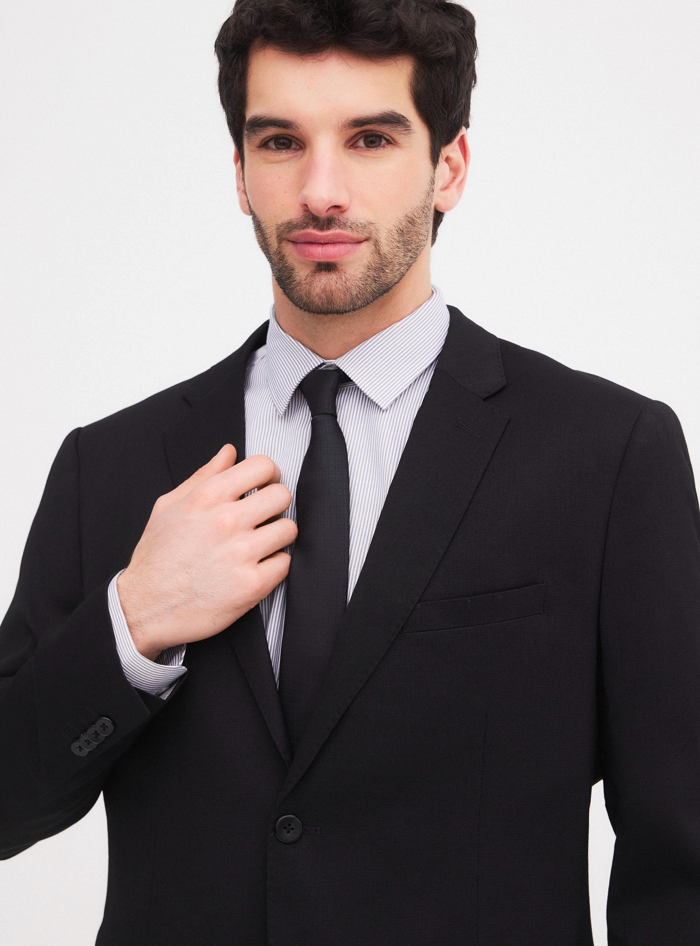 Traje Slim Fit Texturado Dos Colas-2