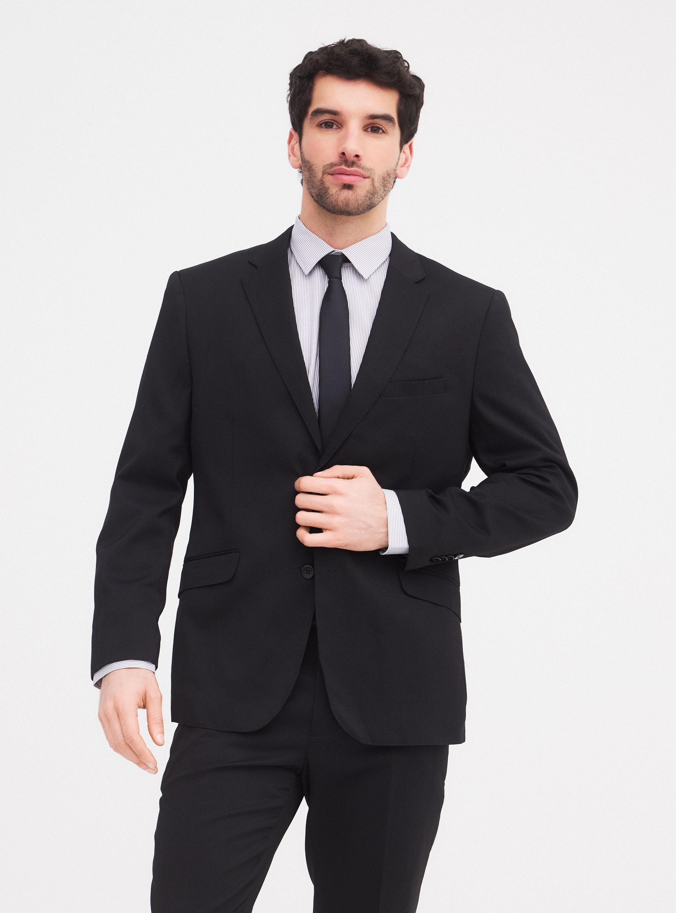 Traje Slim Fit Texturado Dos Colas-0