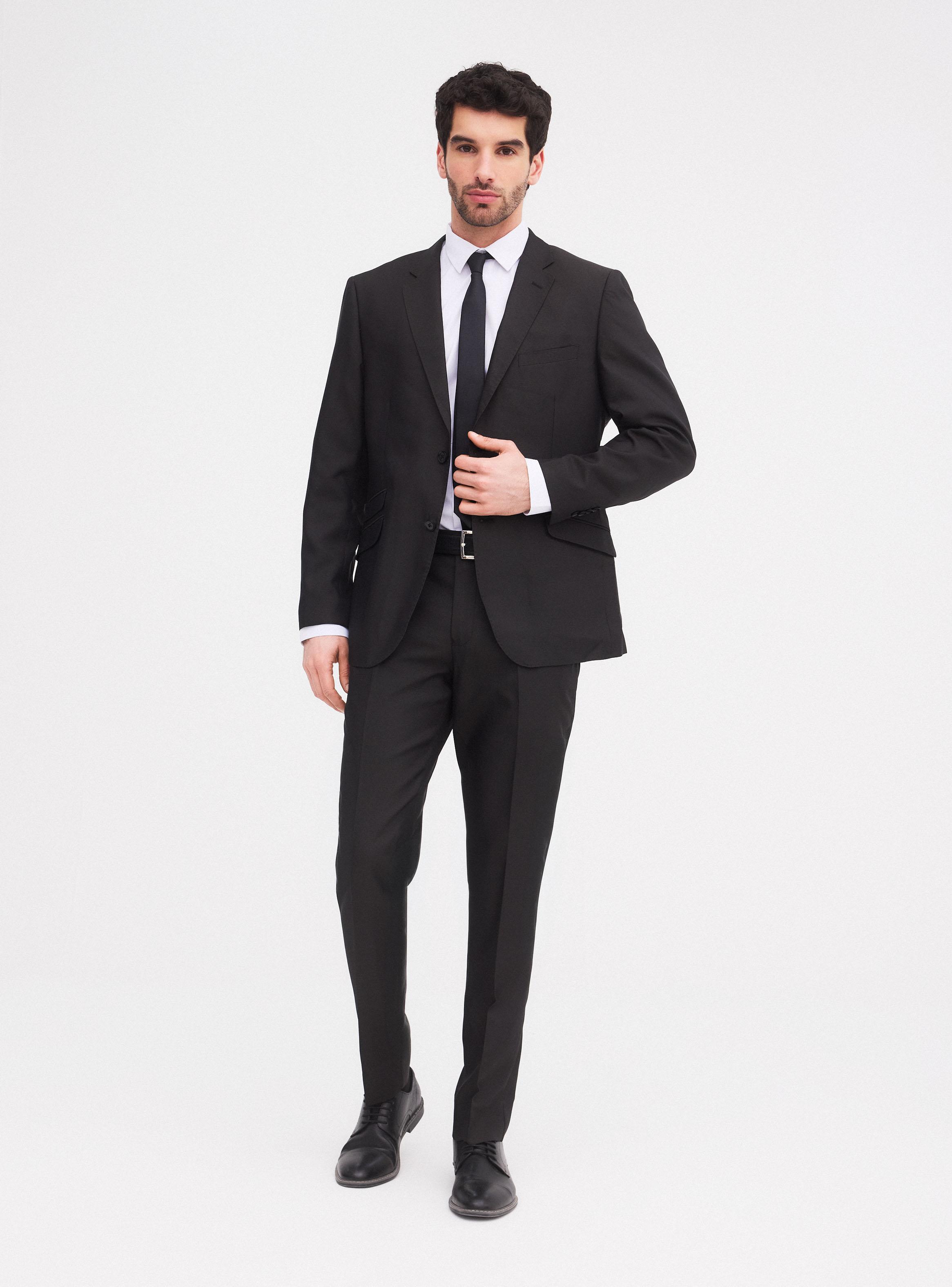 Traje Slim Fit Dos Colas Texturado-4