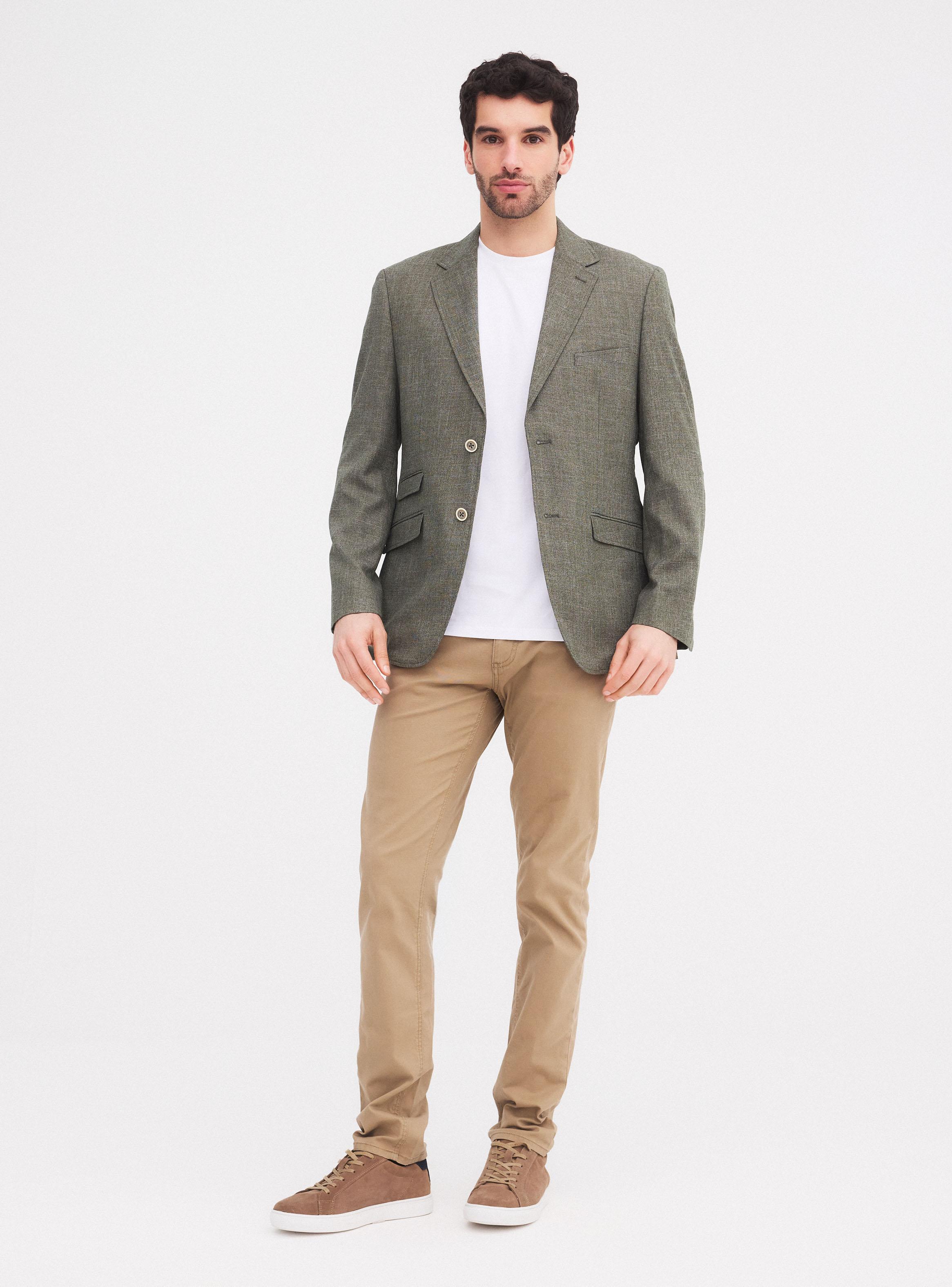 Vestón Recto Texturado Slim Fit-4