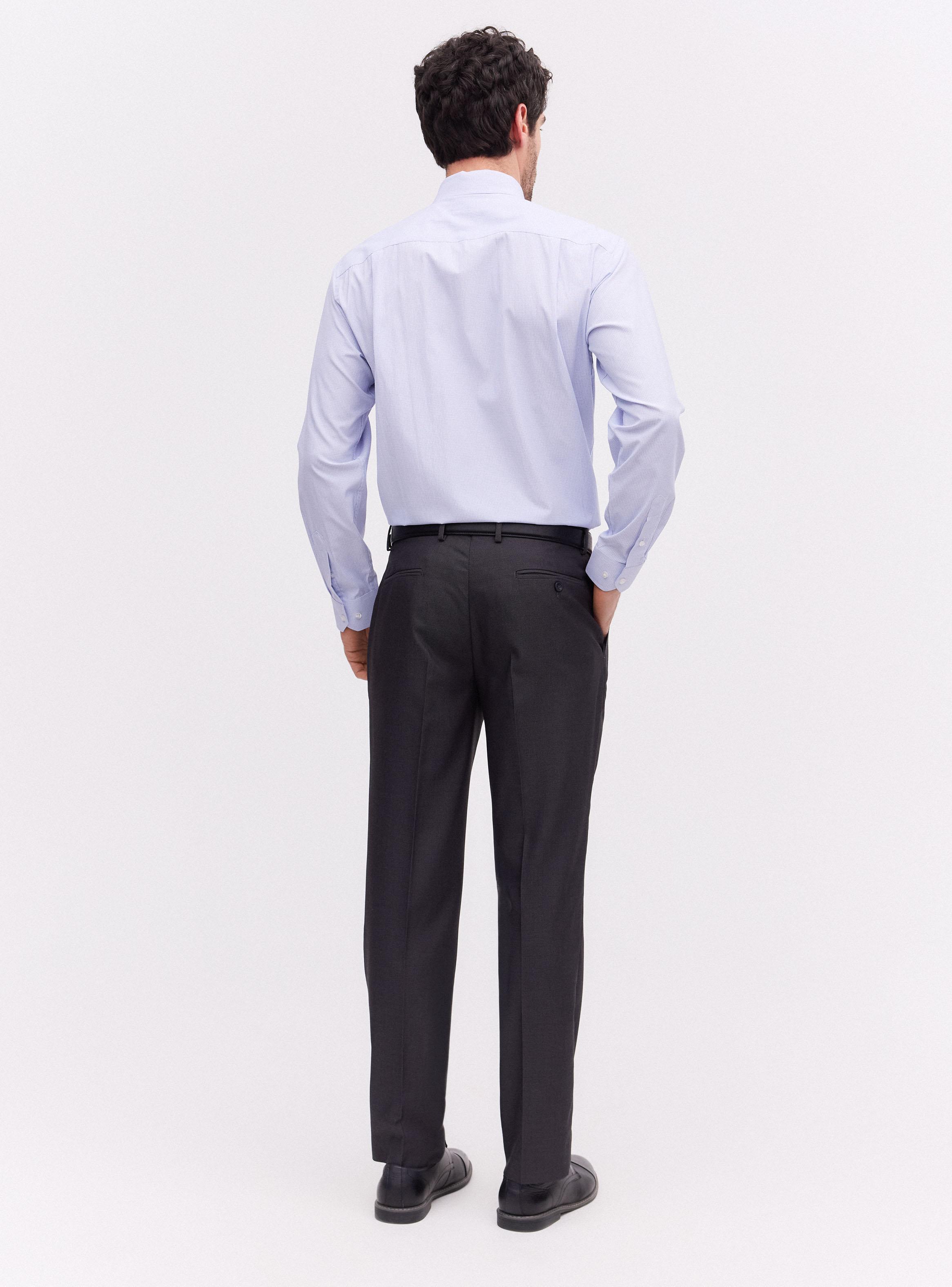 Camisa Semi Slim Fantasías Cuello Italiano-5