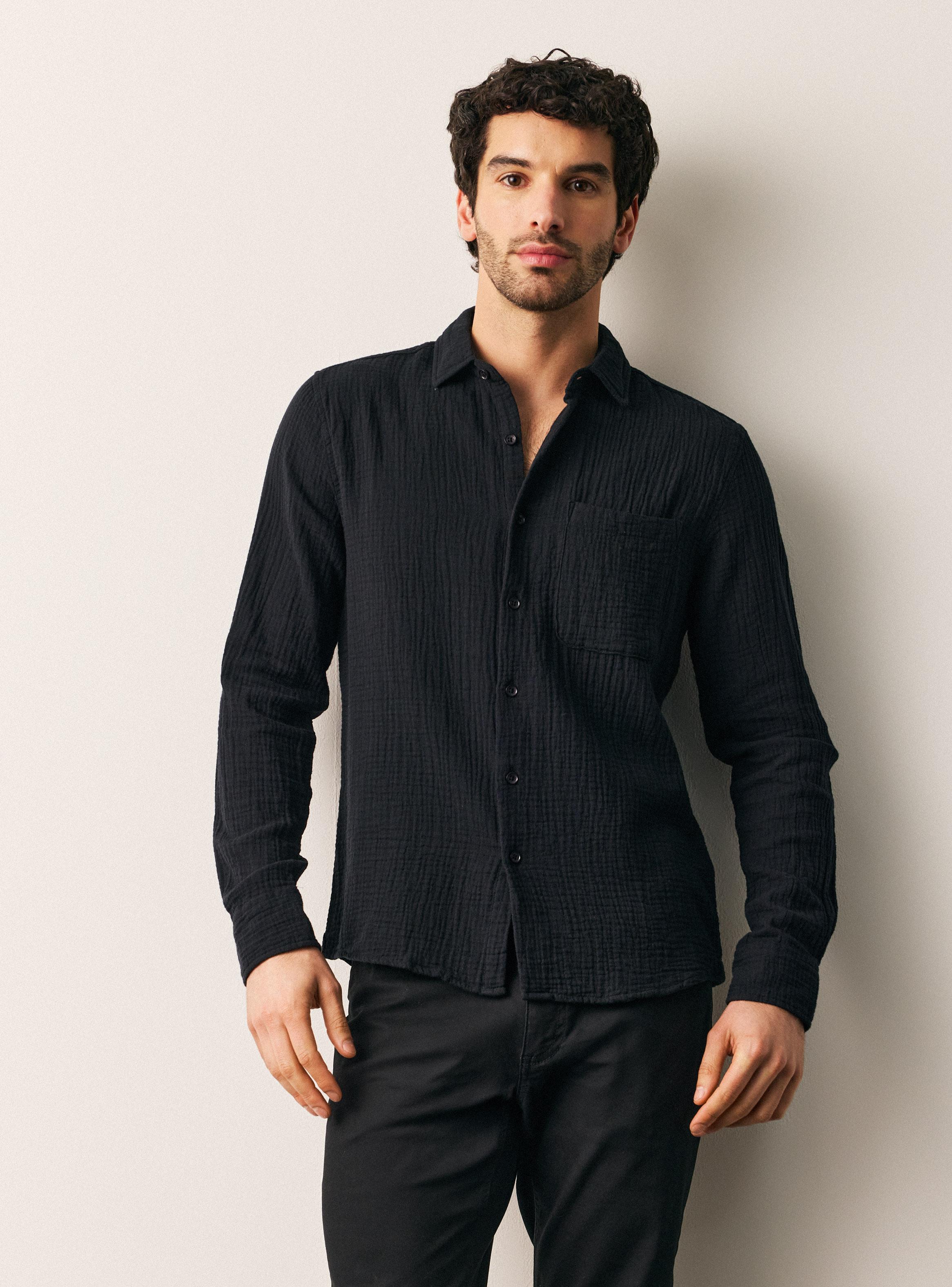 Camisa Manga Larga Wrinkle-0