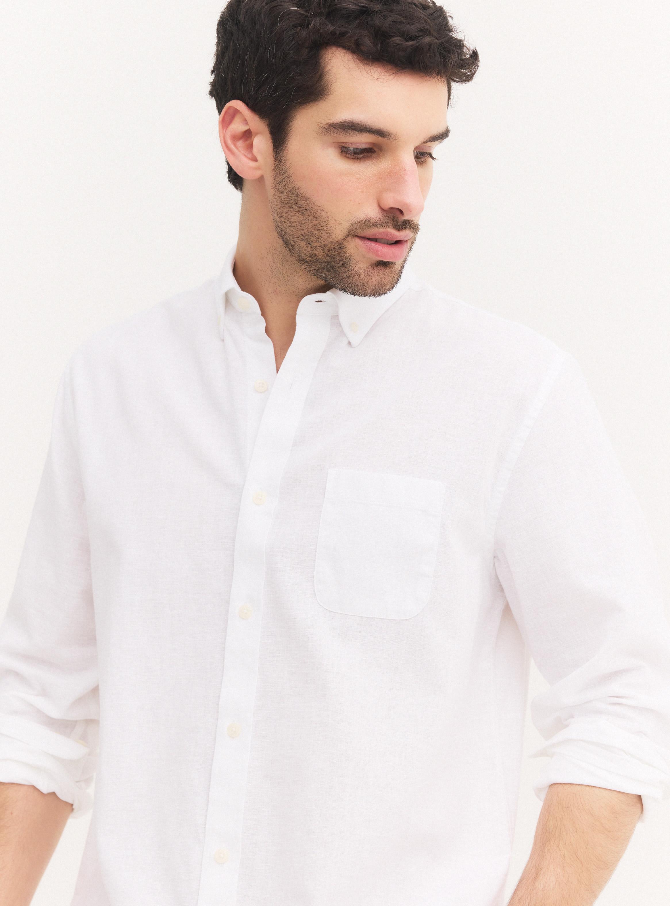 Camisa Manga Corta Algodón Lino-2