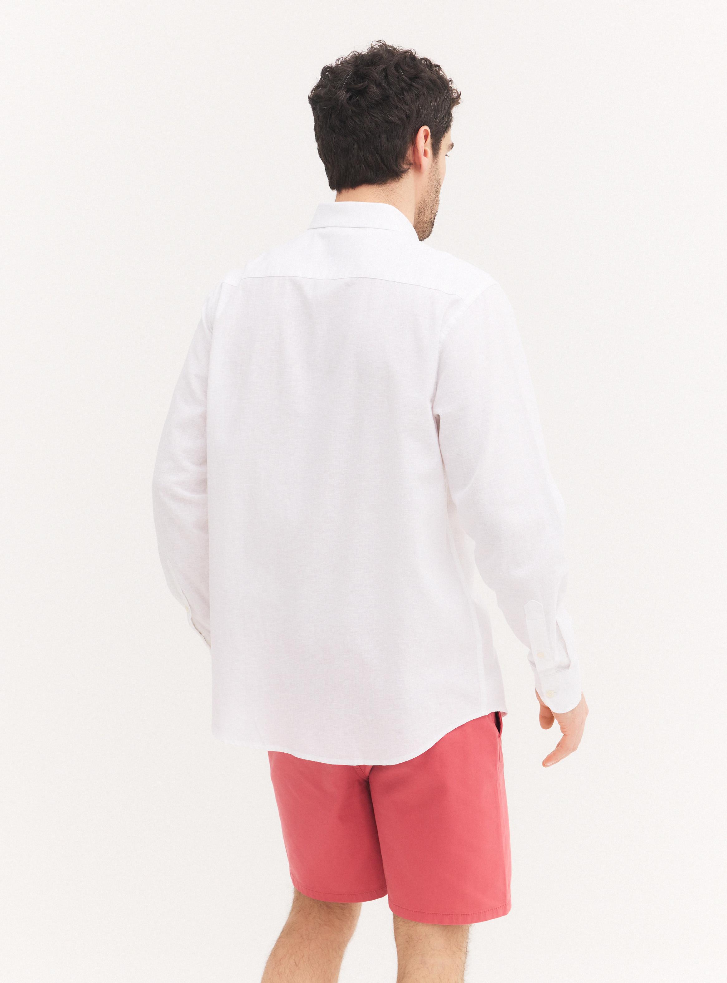 Camisa Manga Corta Algodón Lino-1