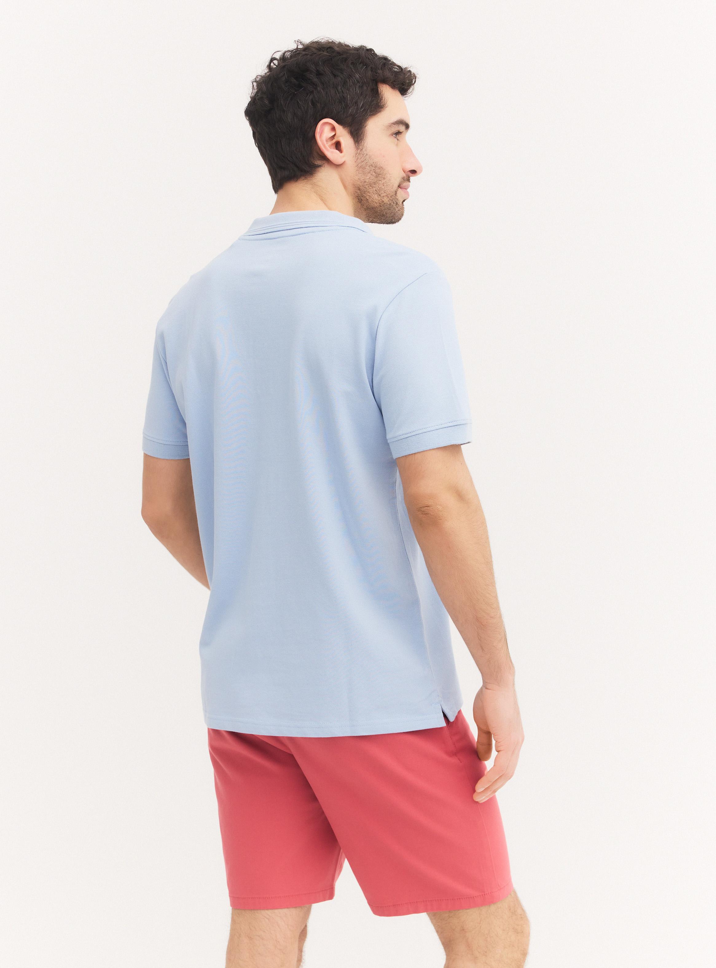 Polera Manga Corta Polo Detalle Cuello-1