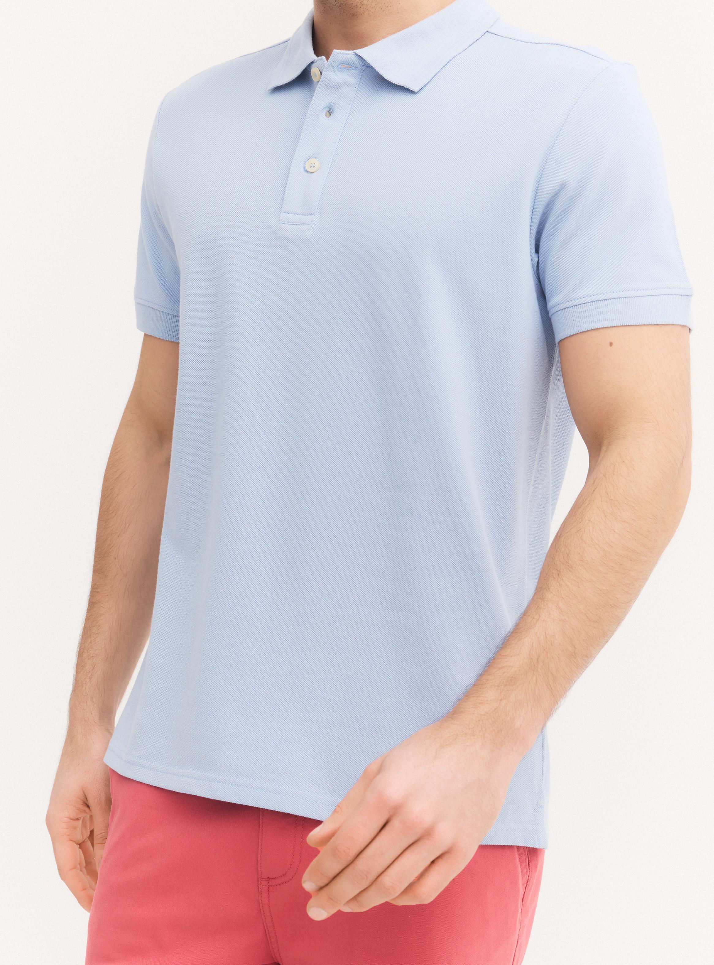 Polera Manga Corta Polo Detalle Cuello-3