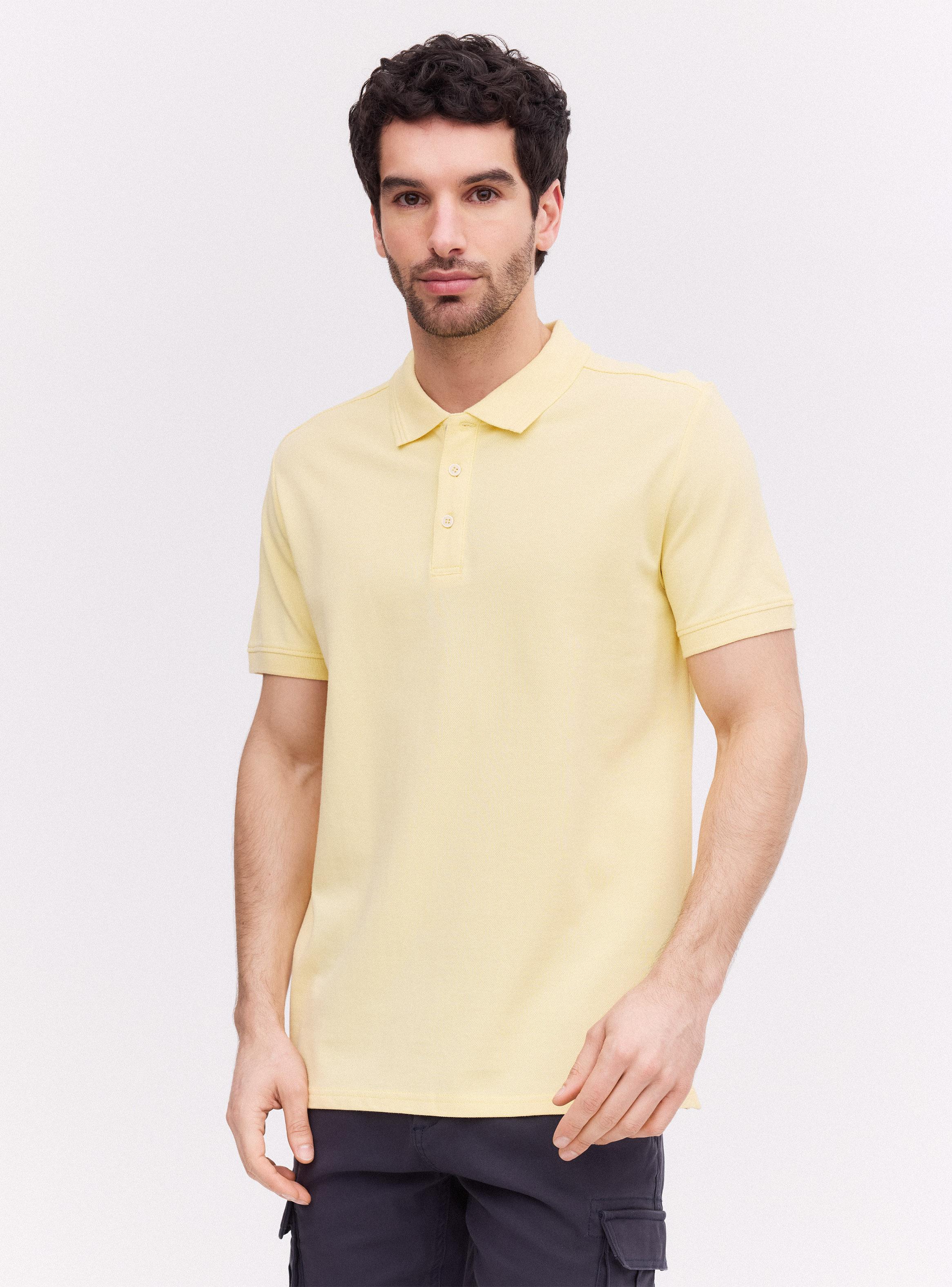 Polera Manga Corta Polo Detalle Cuello-0