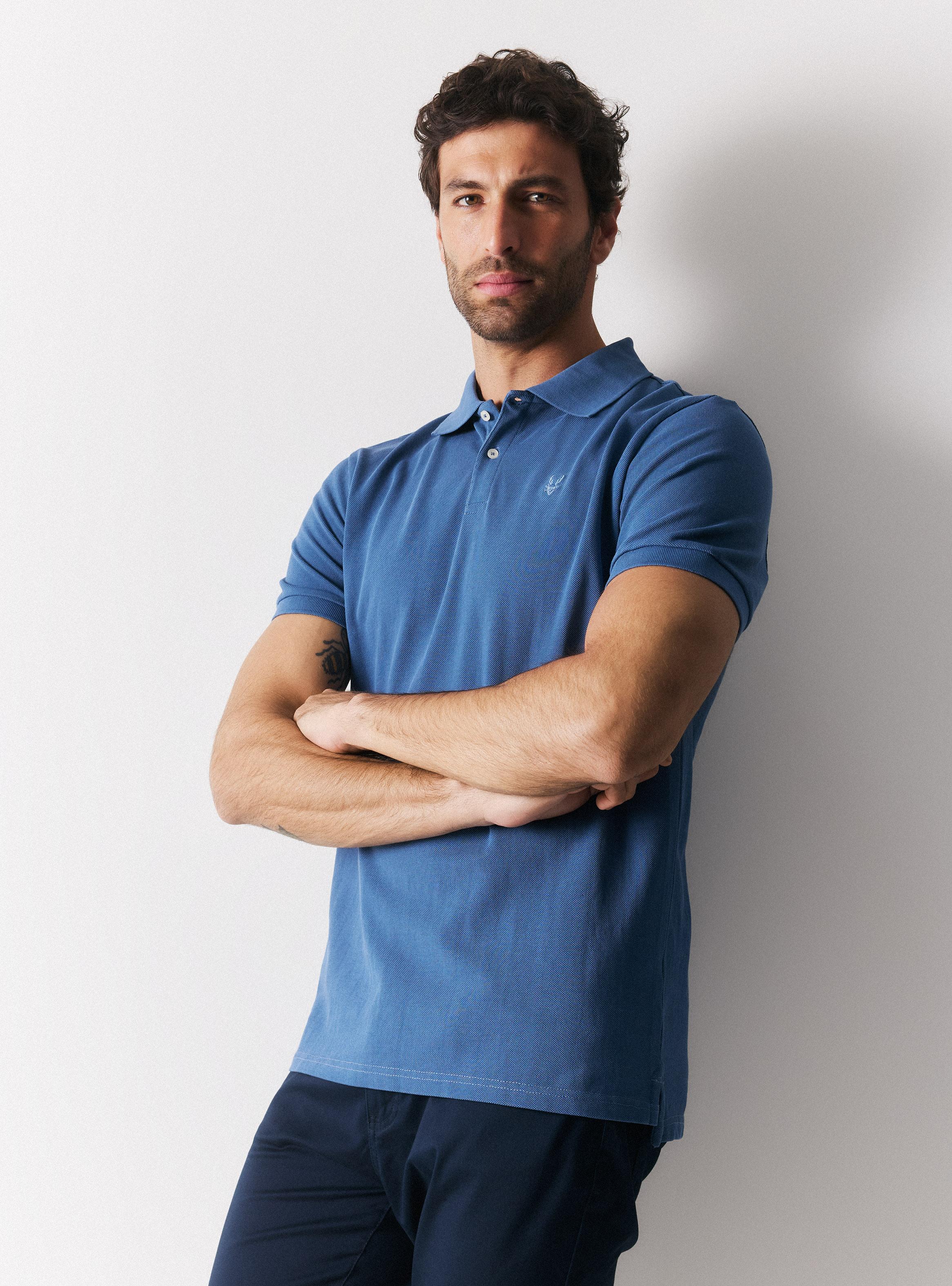 Polera Cuello Polo Piqué-0
