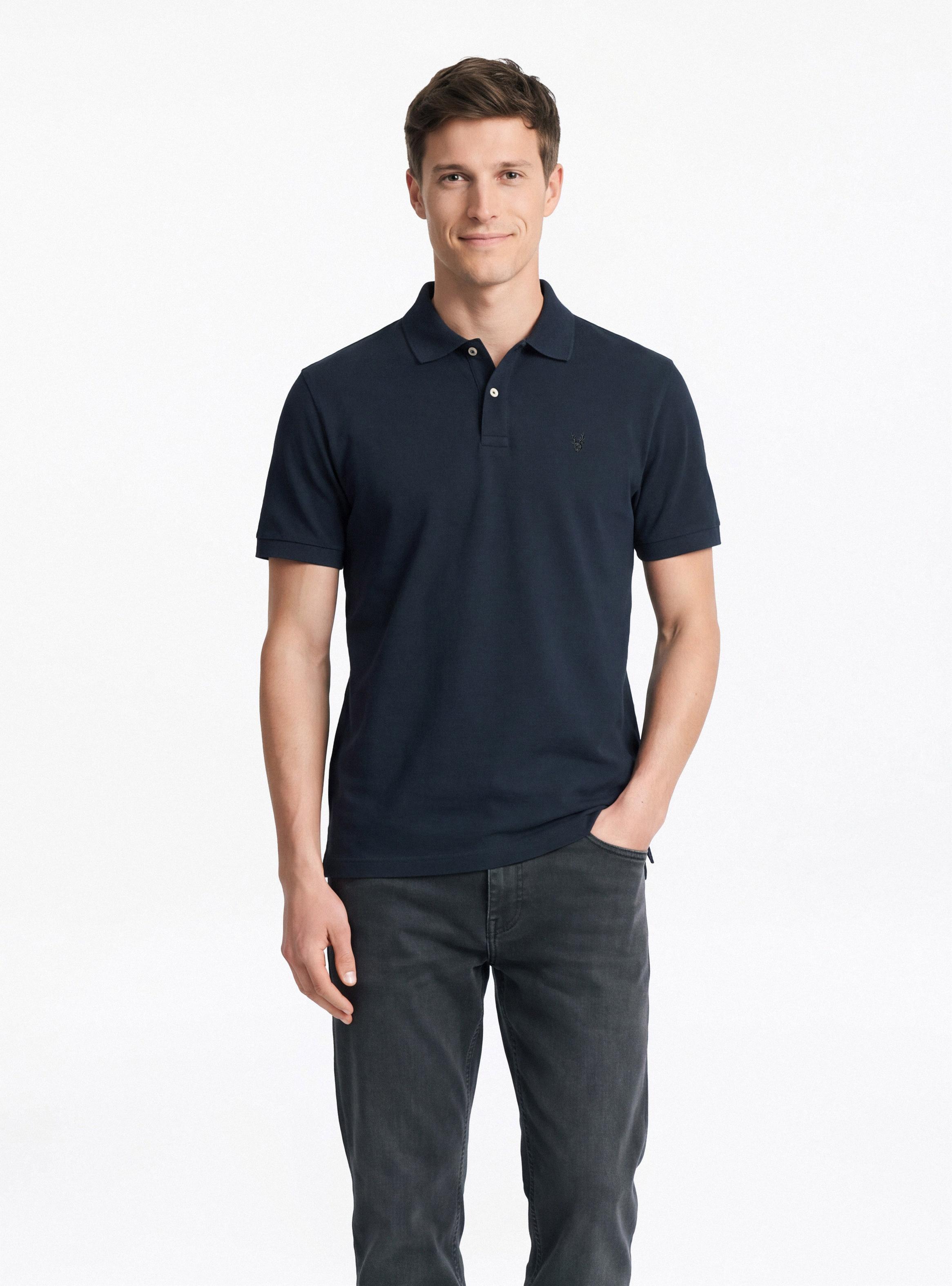 Polera Cuello Polo Piqué-0
