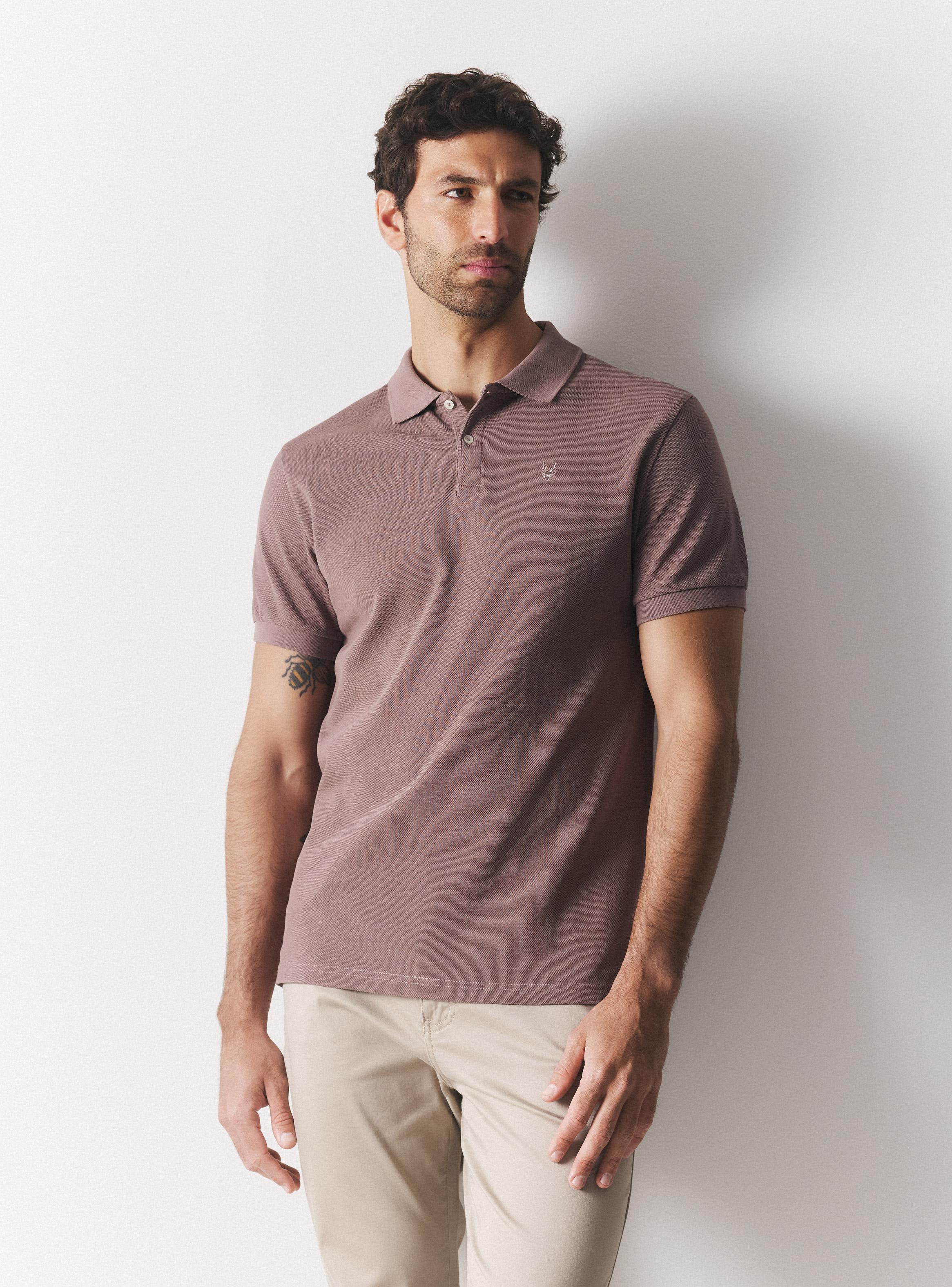 Polera Cuello Polo Piqué-0