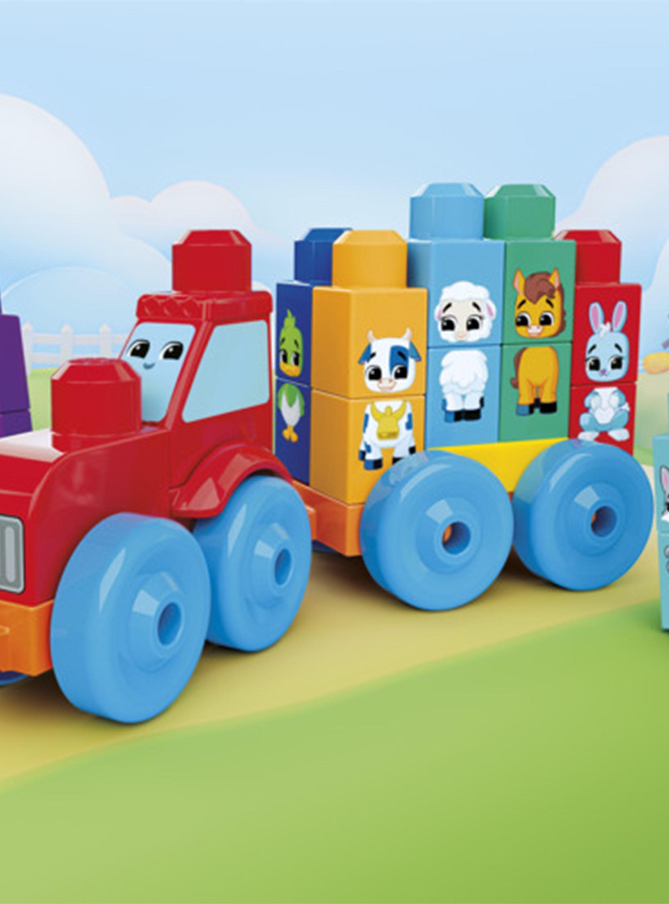 Juguete Armable Tractor Animalitos 30 Piezas-5
