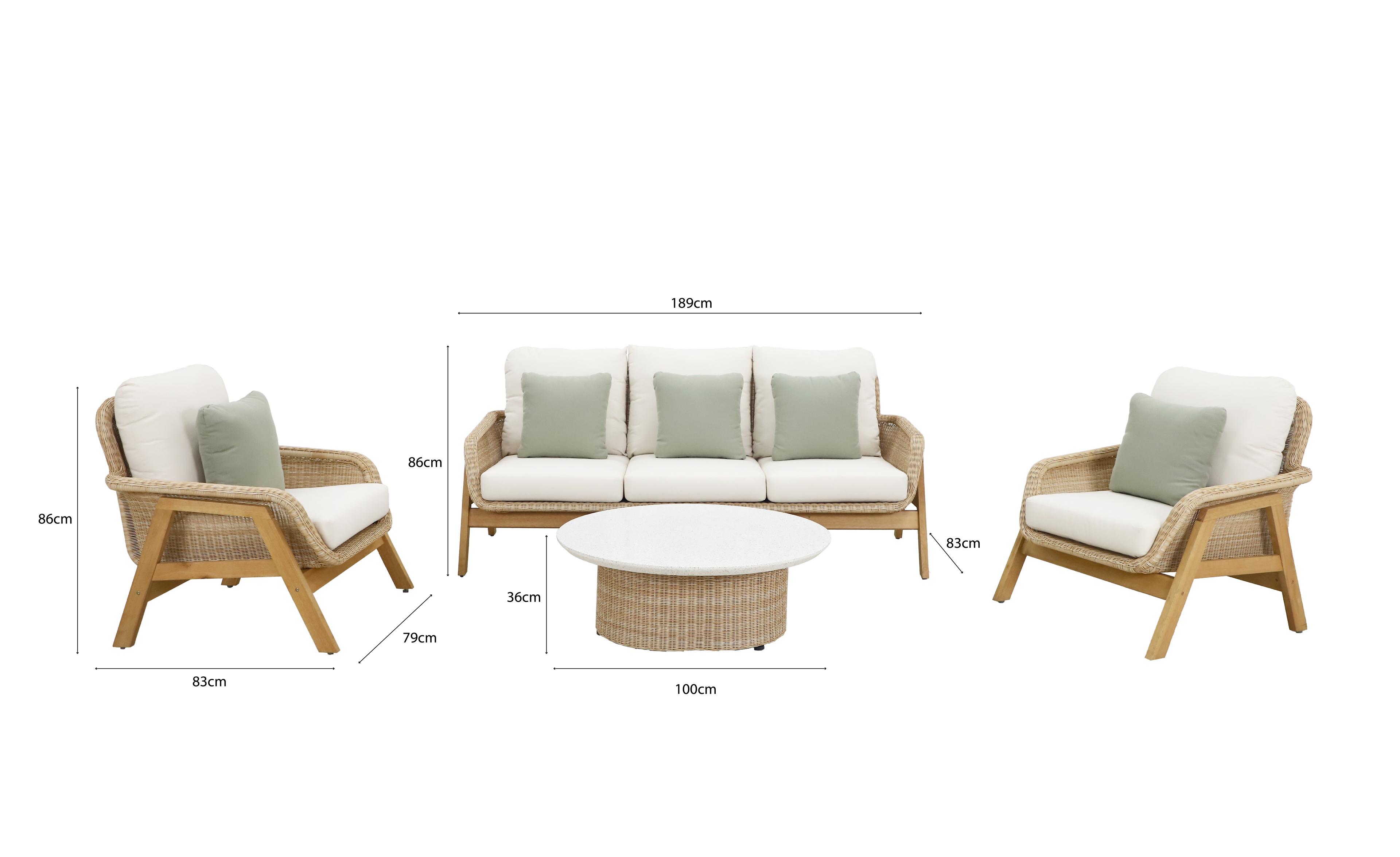 Juego de Living Terraza Atlas 5 Personas-2