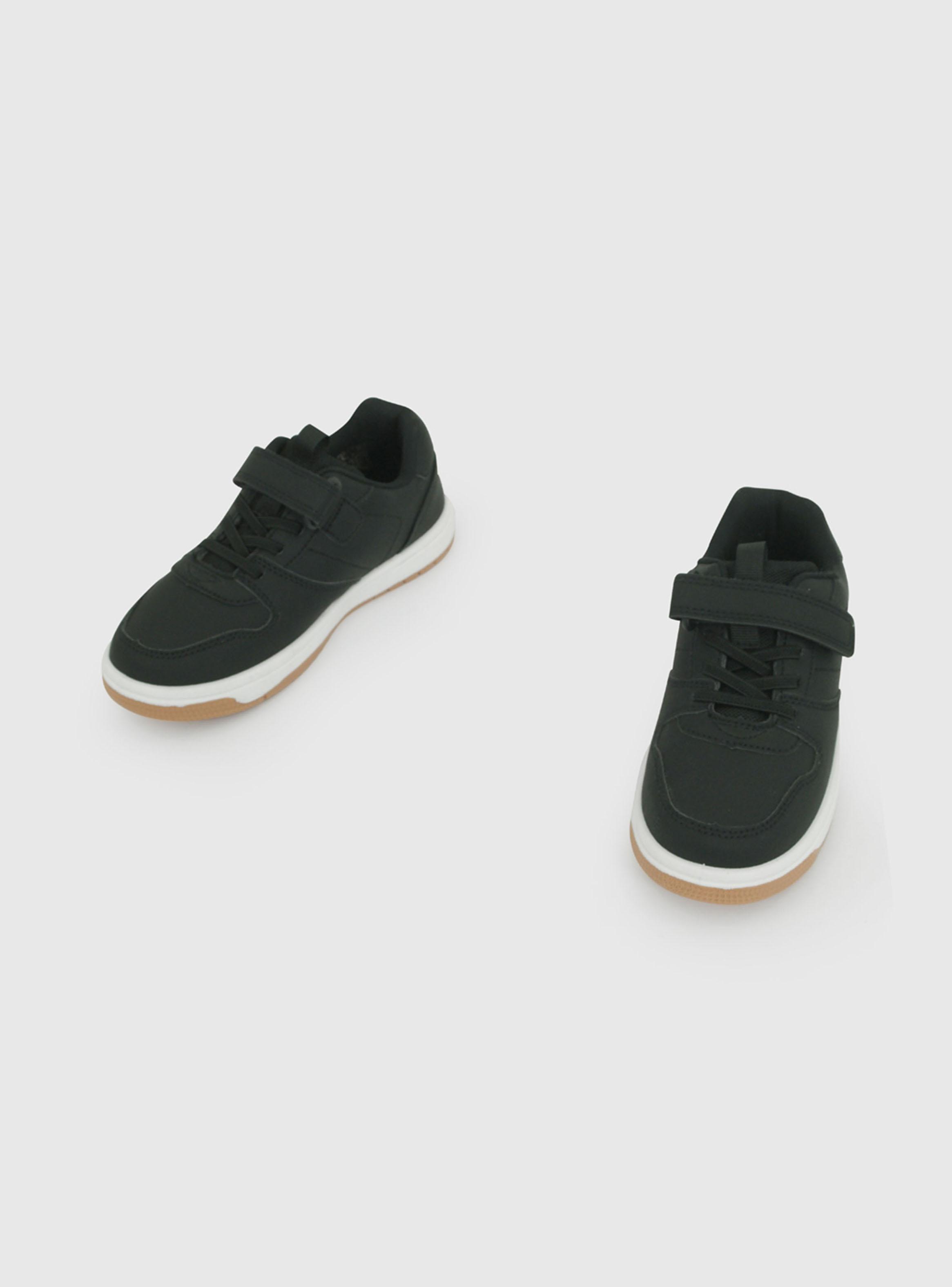 Zapatilla Urbana Lisa Negra Velcro Unisex-2
