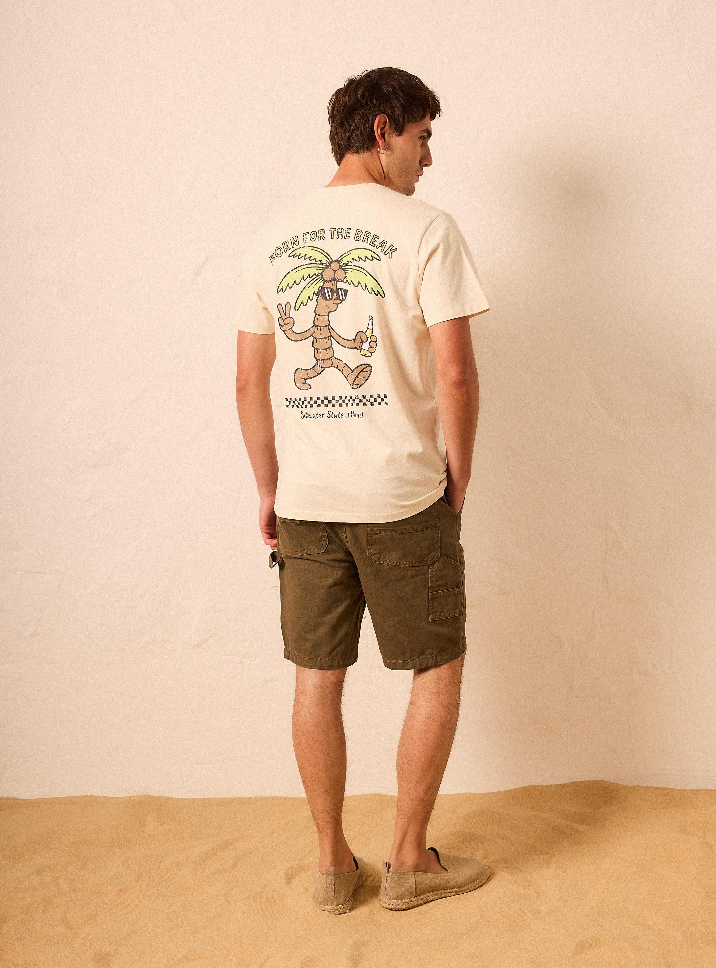 Polera Manga Corta Espalda con Estampado-5