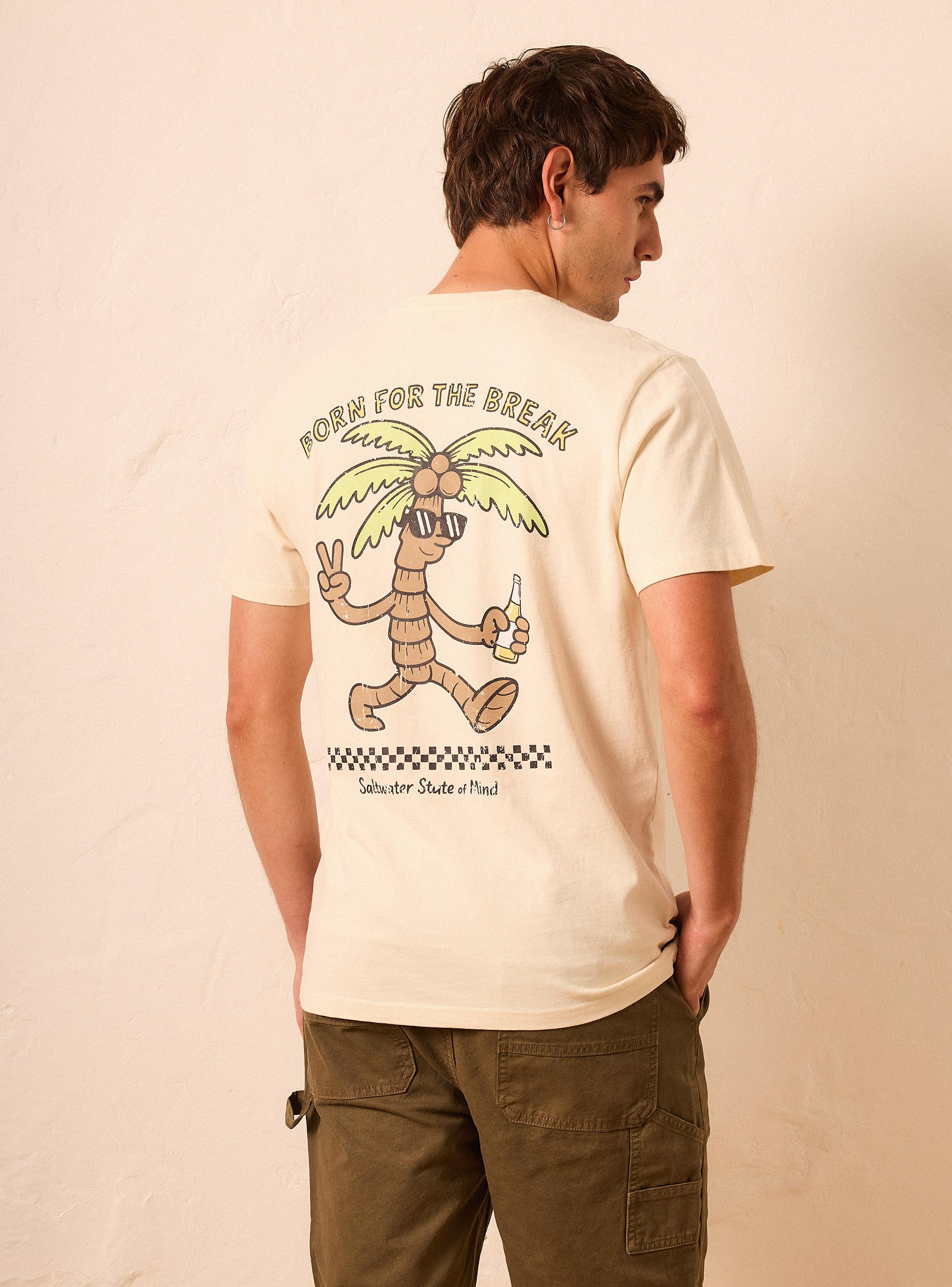 Polera Manga Corta Espalda con Estampado-1