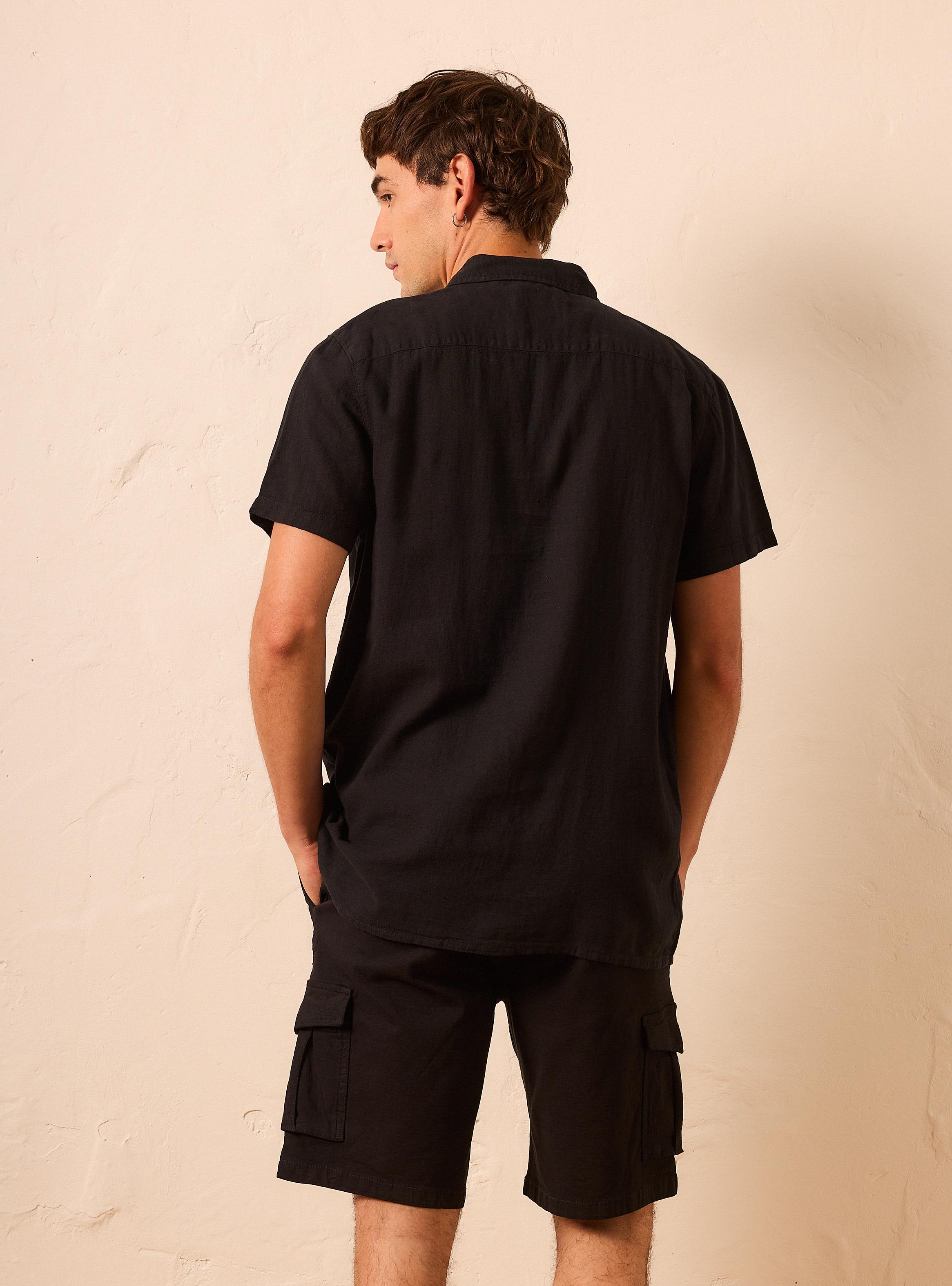 Camisa Manga Corta Lavado Garment Dye-1