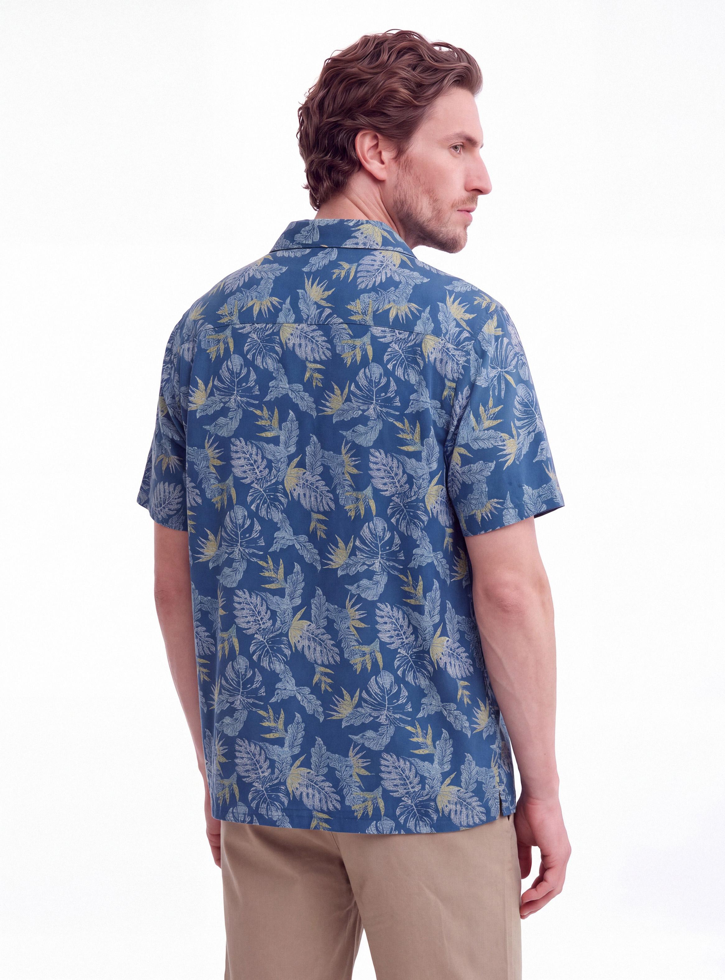 Camisa Manga Corta Viscosa Printeada-1