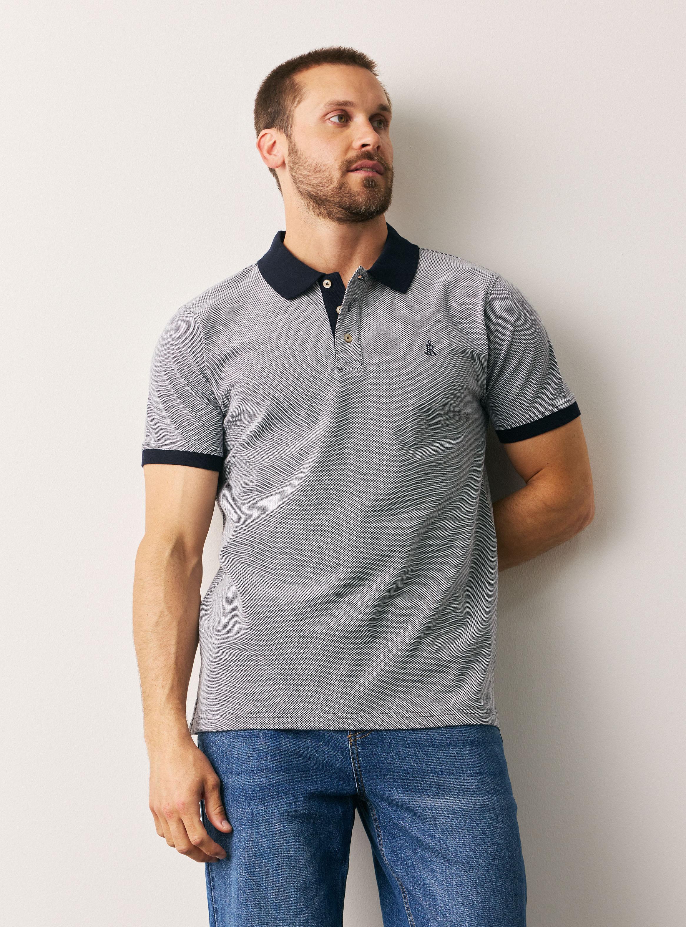 Polera Cuello Polo Contratono-0