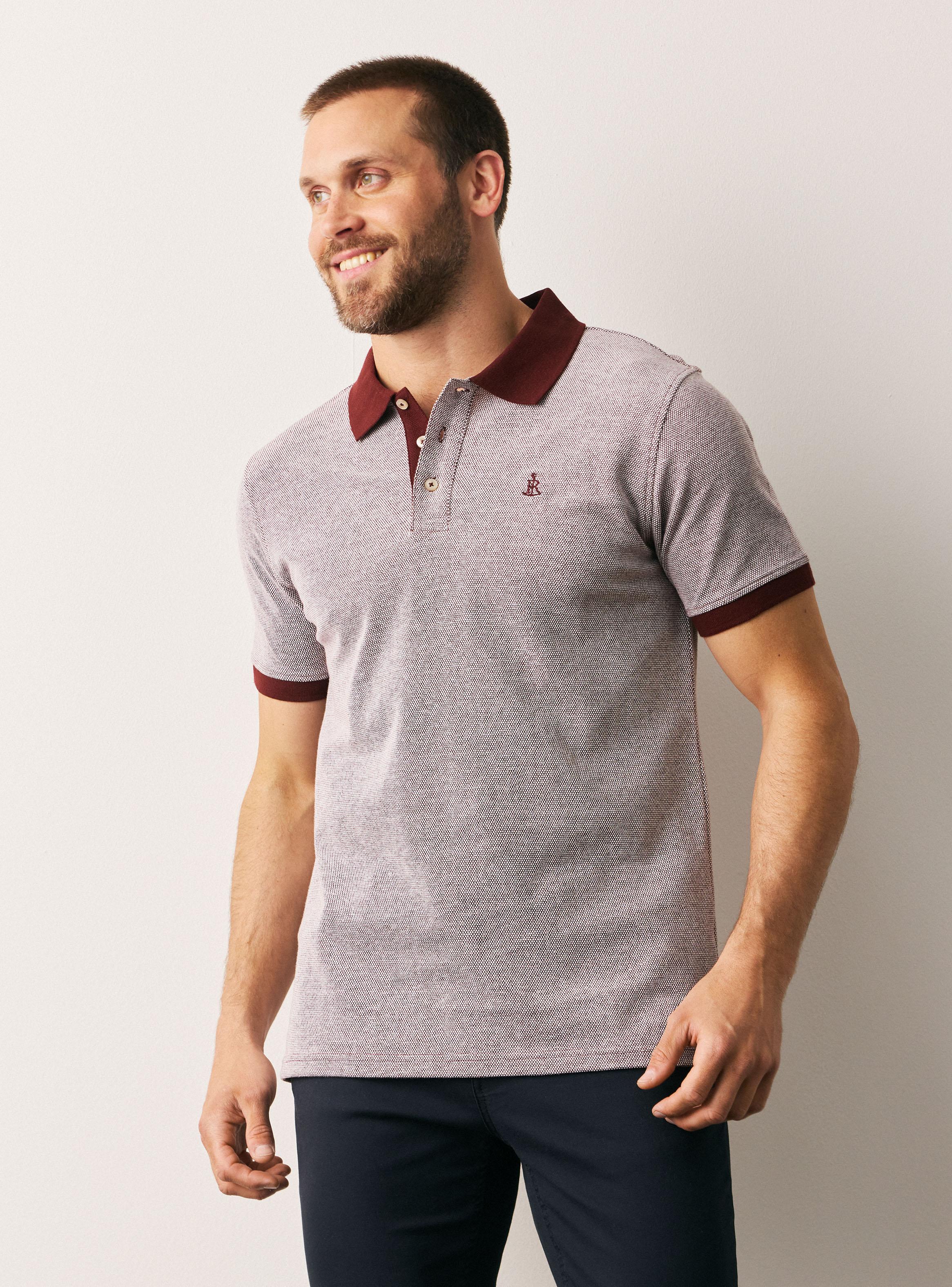 Polera Cuello Polo Contratono-0