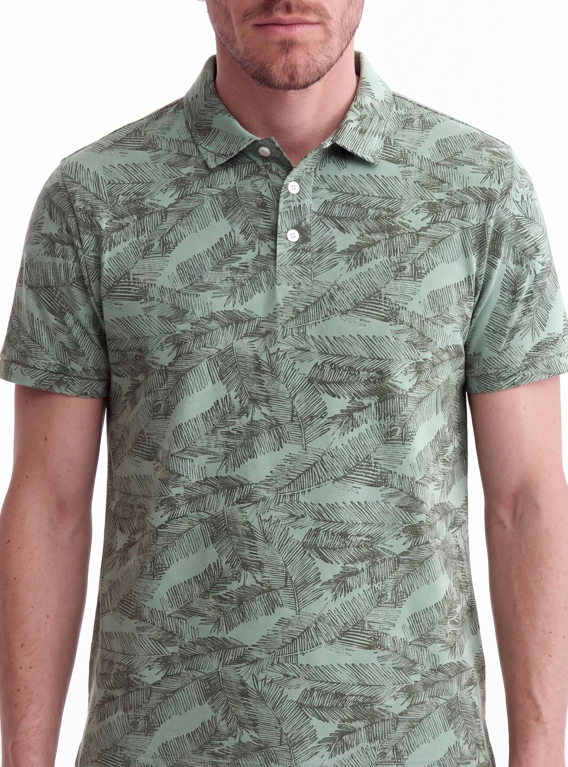 Polera Piqué Cuello Polo con Diseño-2