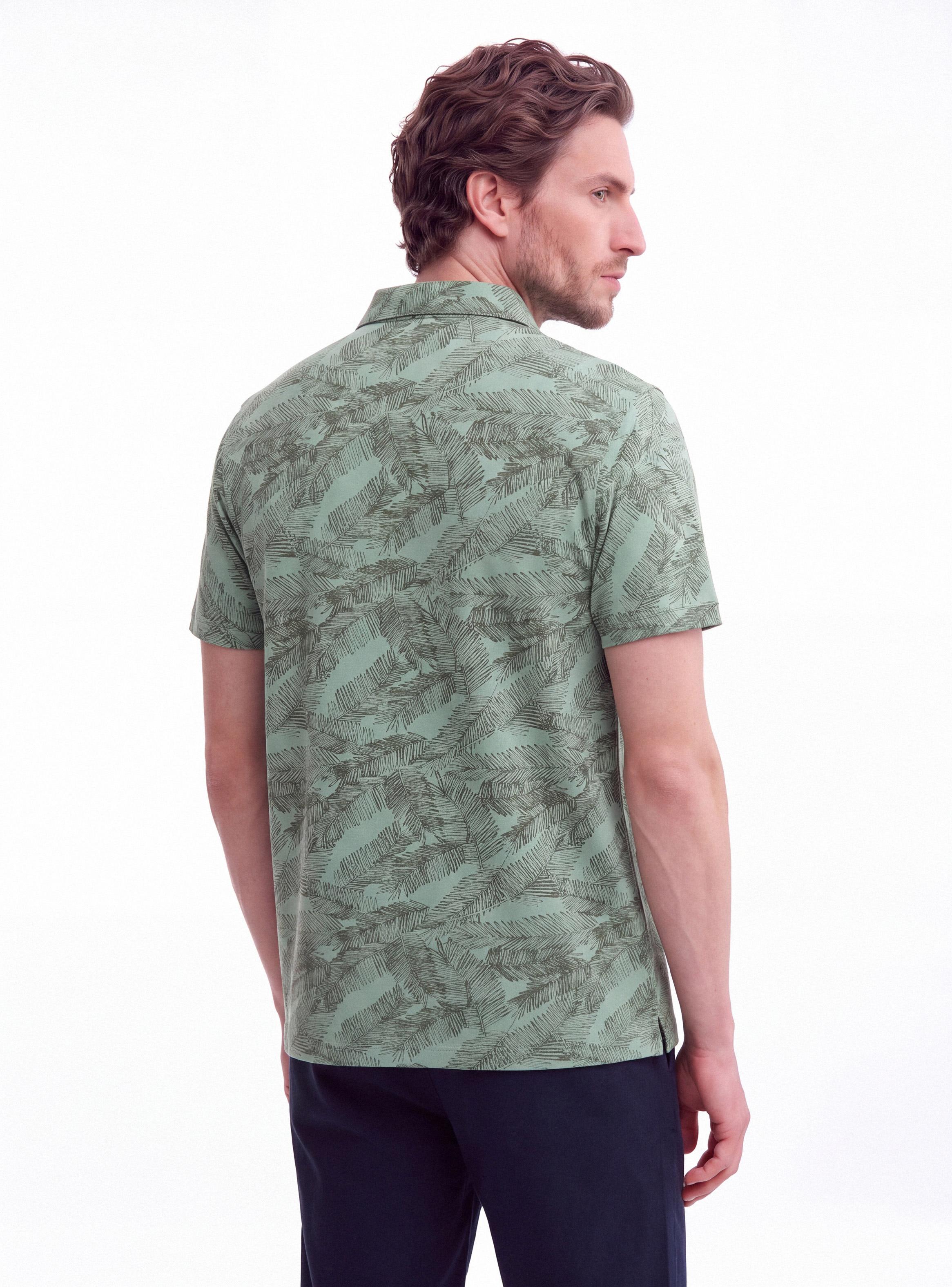 Polera Piqué Cuello Polo con Diseño-1
