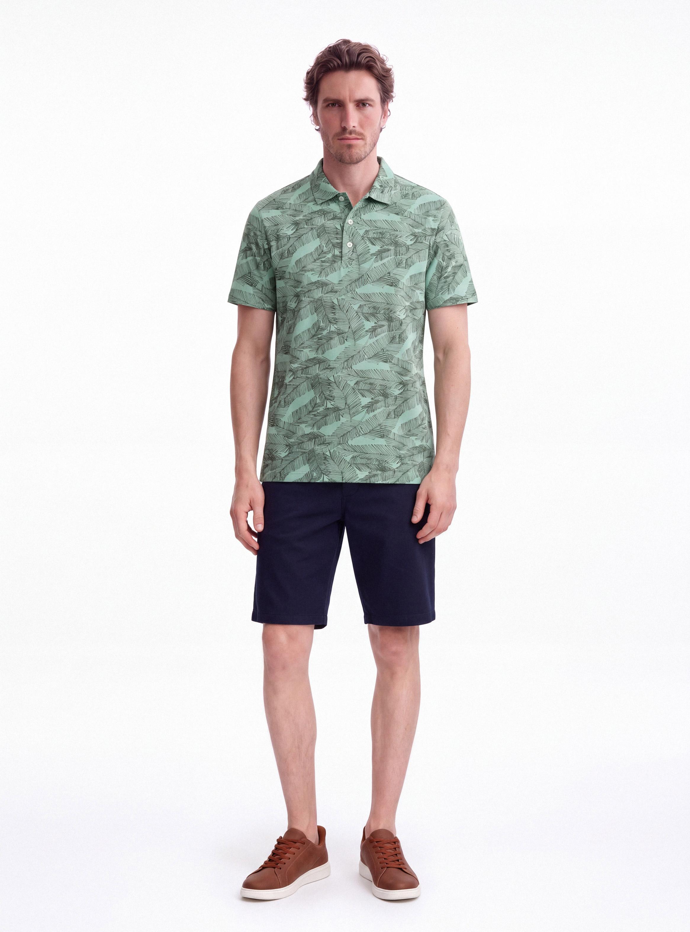 Polera Piqué Cuello Polo con Diseño-4
