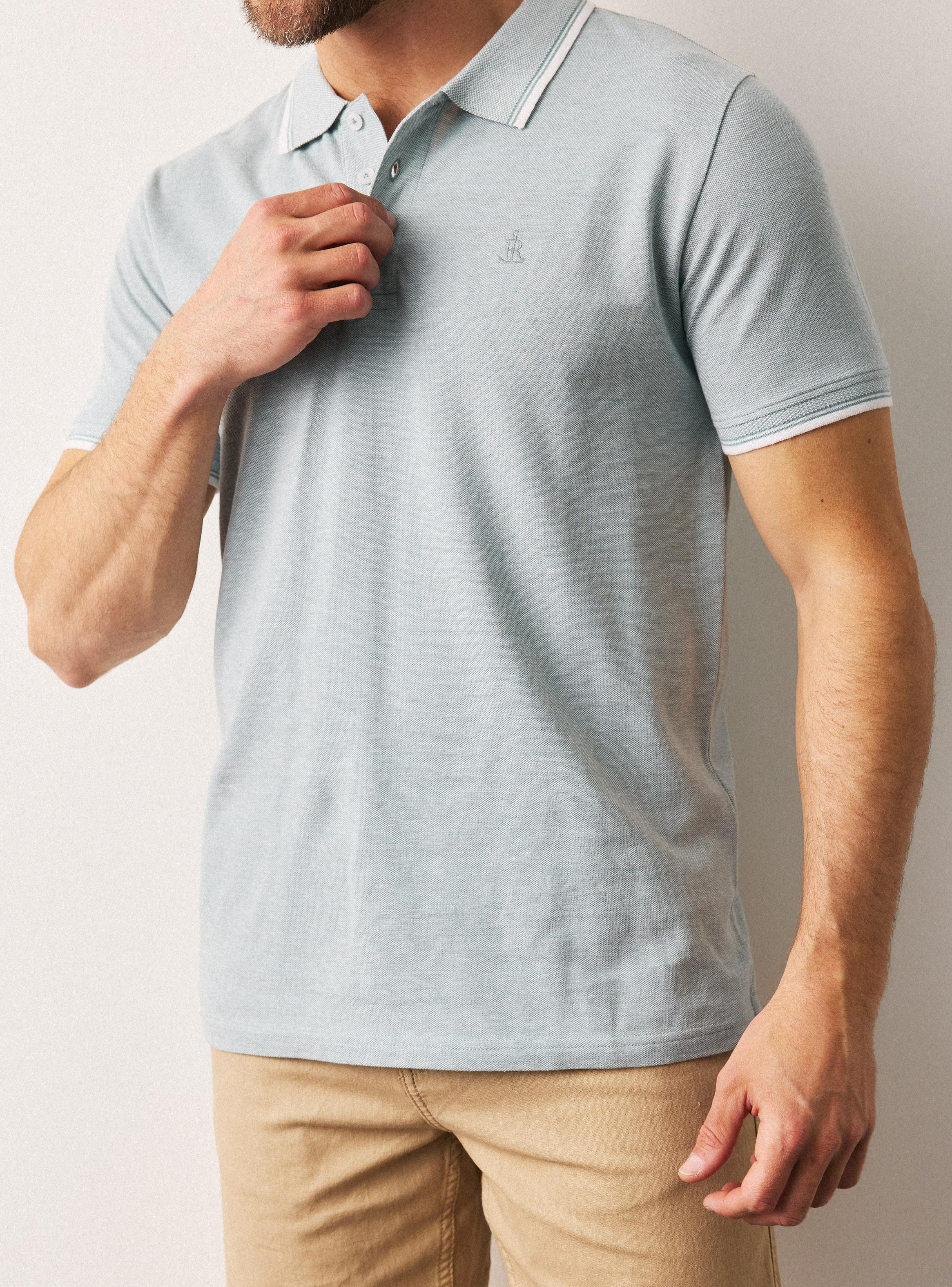 Polera Polo Melange-3