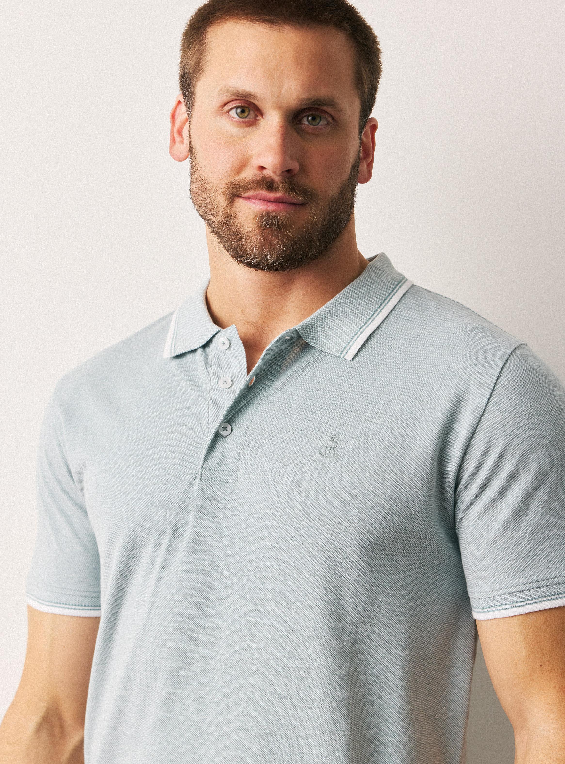 Polera Polo Melange-2