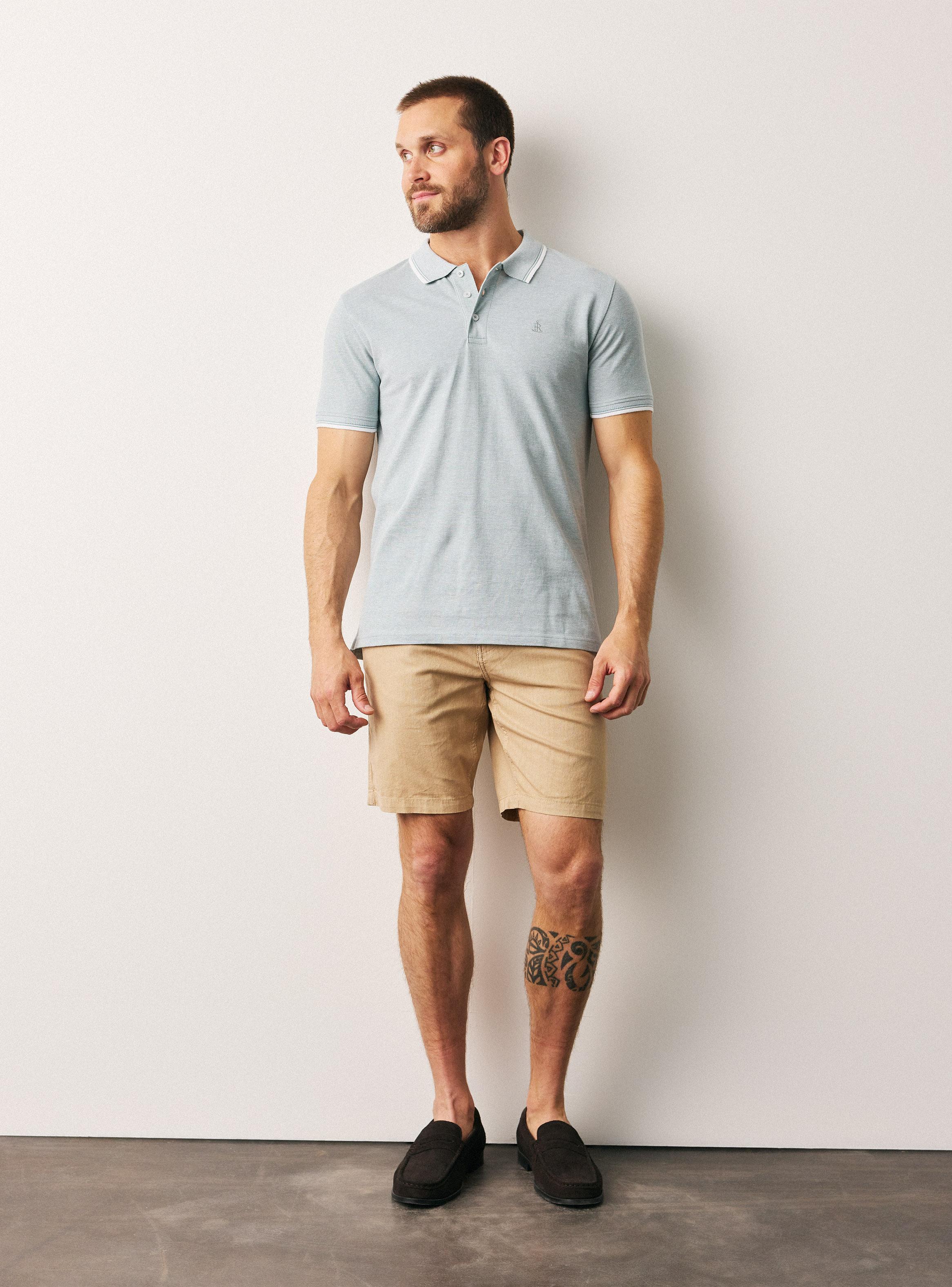 Polera Polo Melange-4