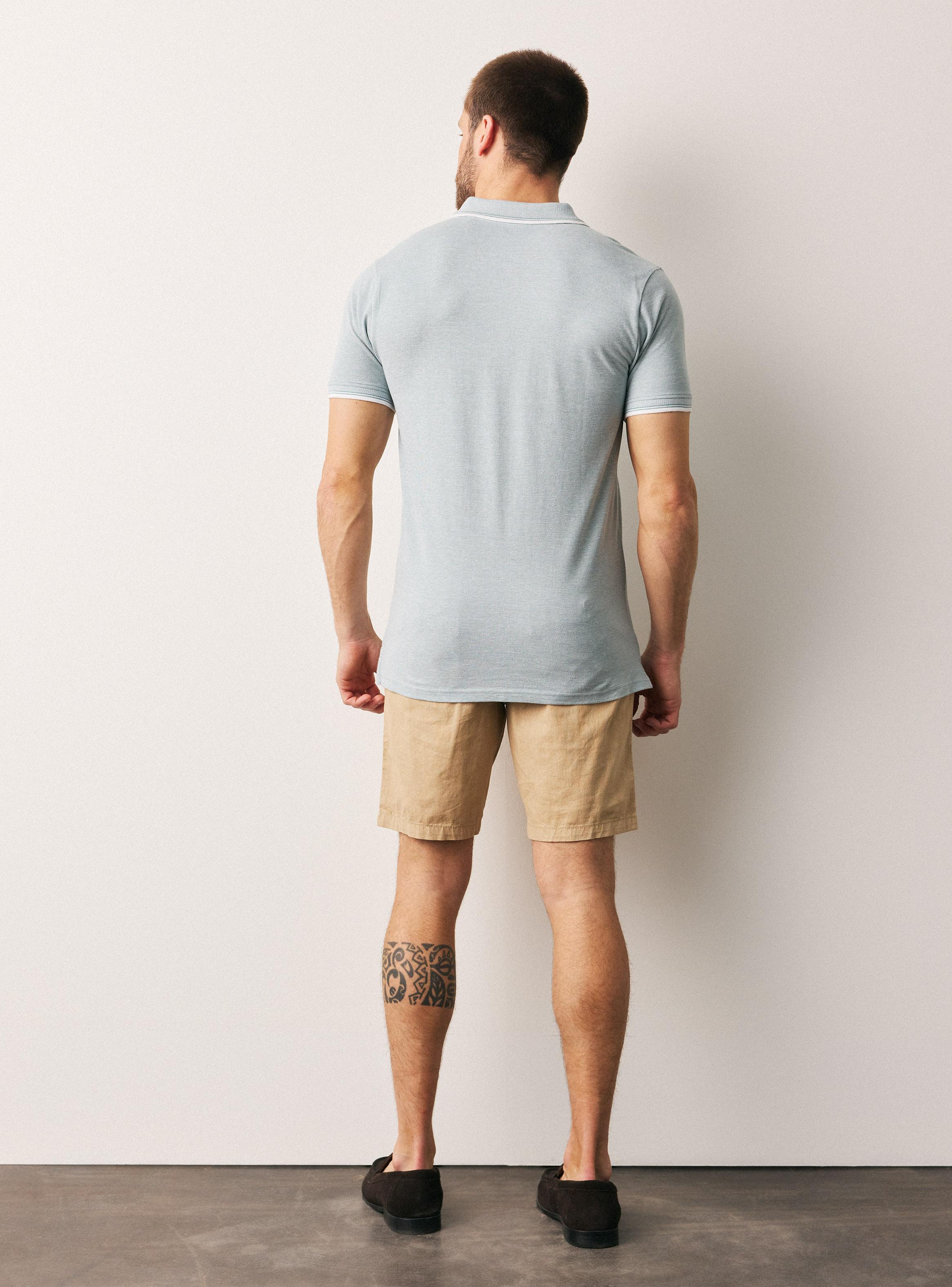 Polera Polo Melange-5