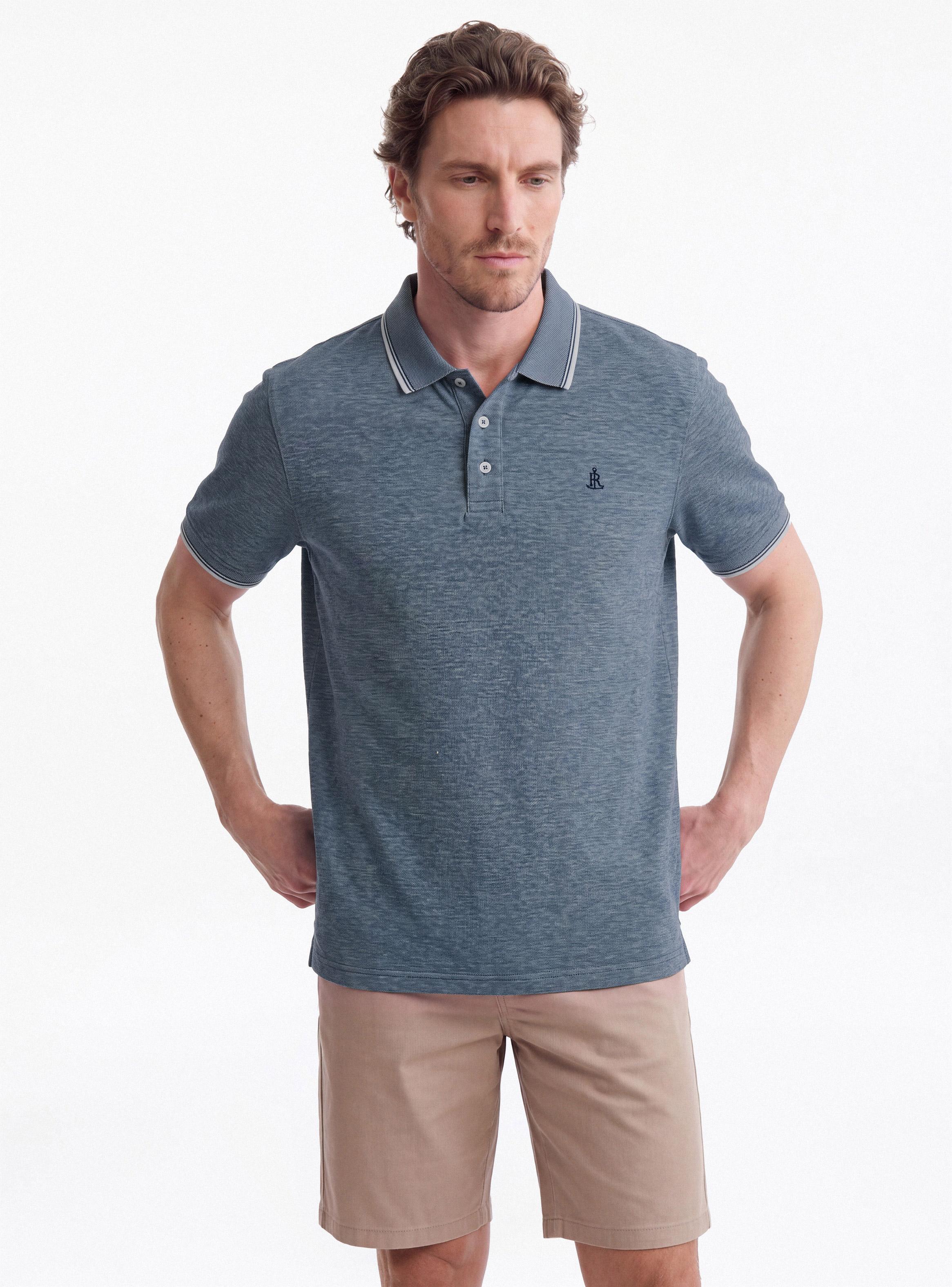 Polera Polo Melange-0