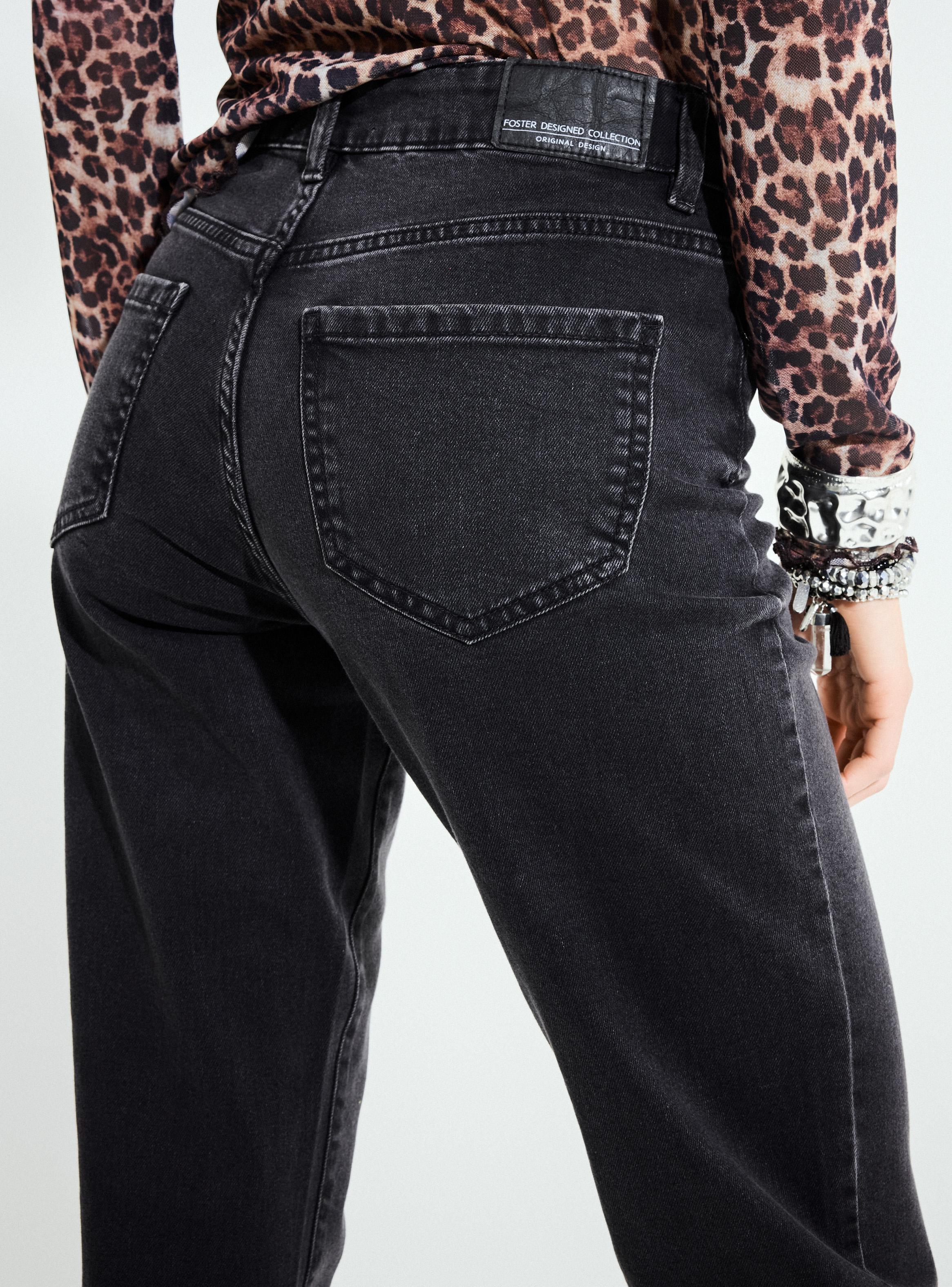 Jeans Mom Básico Tiro Alto-3