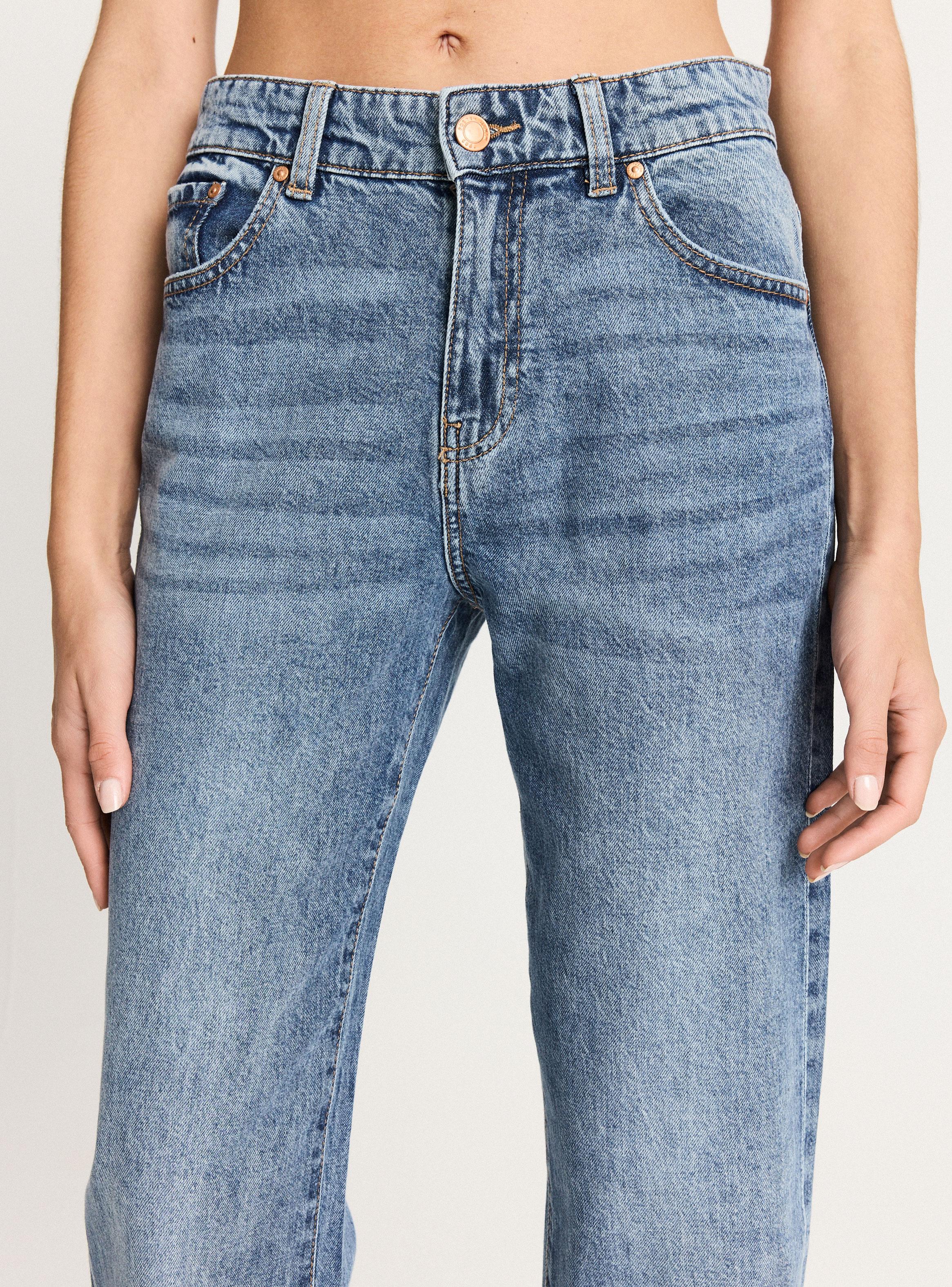 Jeans Straight Básico Tiro Medio-2