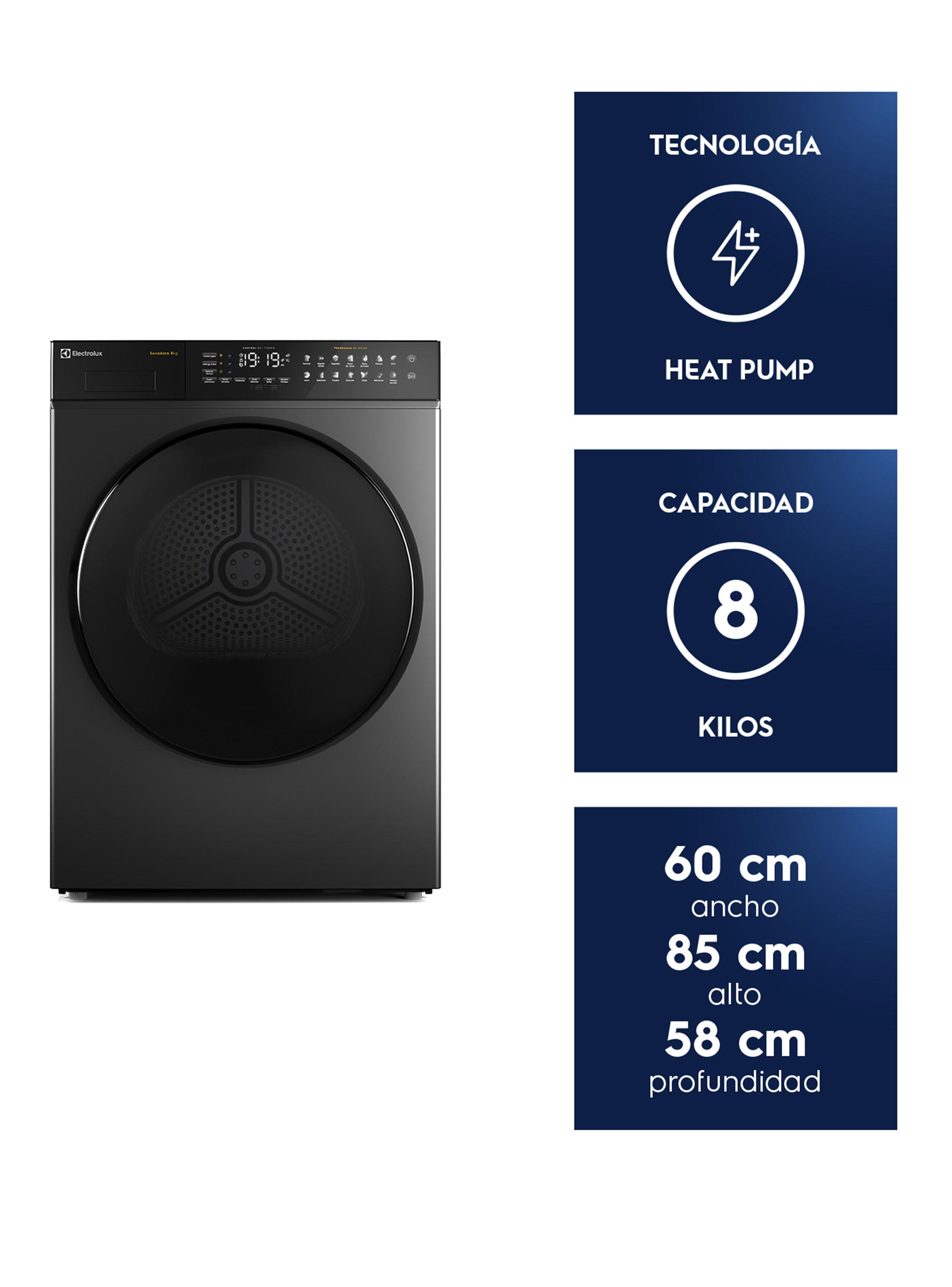 Secadora Carga Frontal 8 kg ETDHP8SZ-4