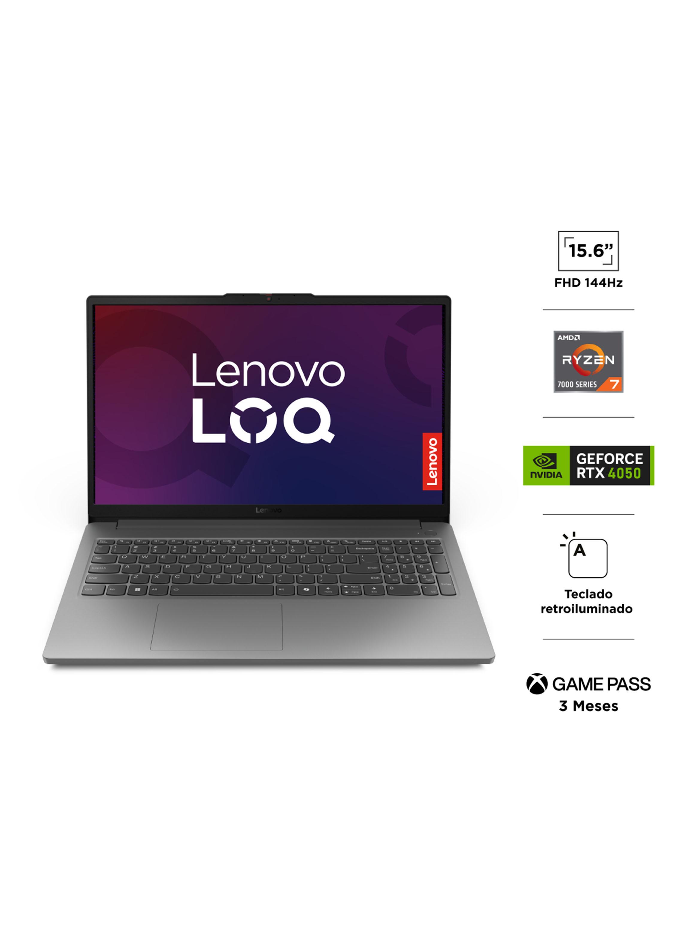 Notebook Gamer LOQ AMD Ryzen 7-7735HS 16GB RAM 512GB SSD RTX4050 6GB 15.6'' 144Hz-1