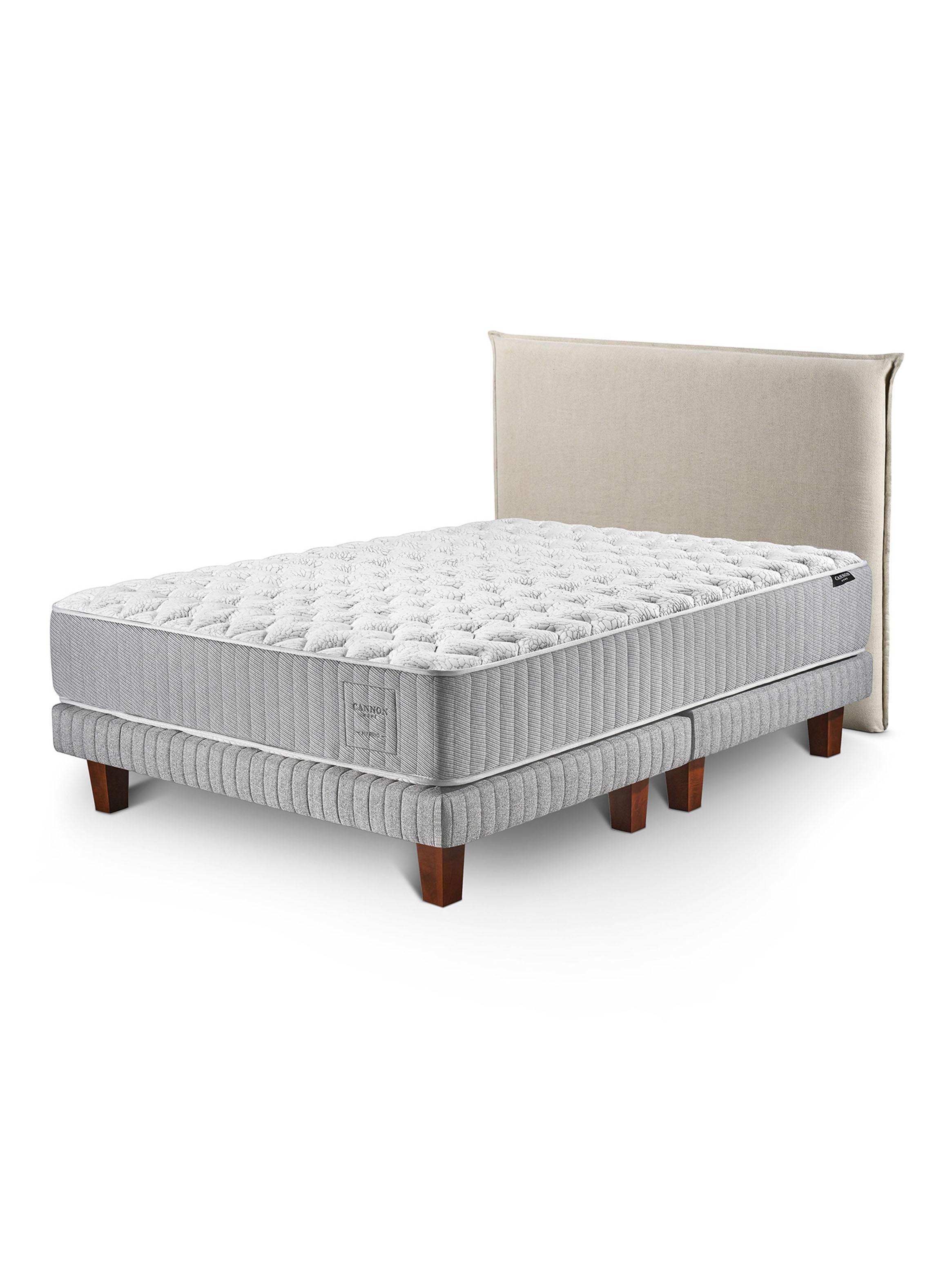 Cama Europea Hybrid Cotton 2 Plazas Base Dividida + Respaldo-0