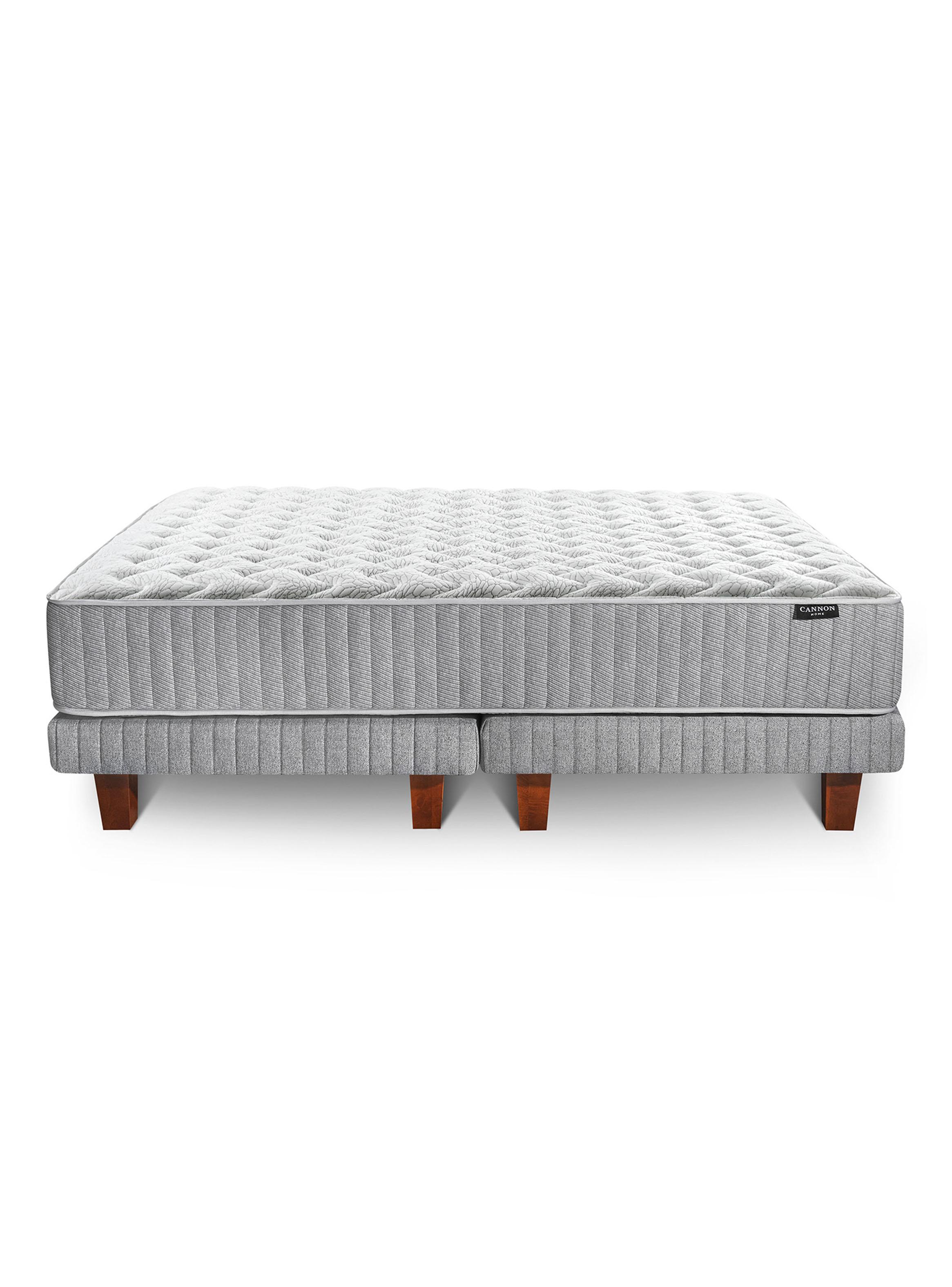 Cama Europea Hybrid Cotton 2 Plazas Base Dividida + Respaldo-2