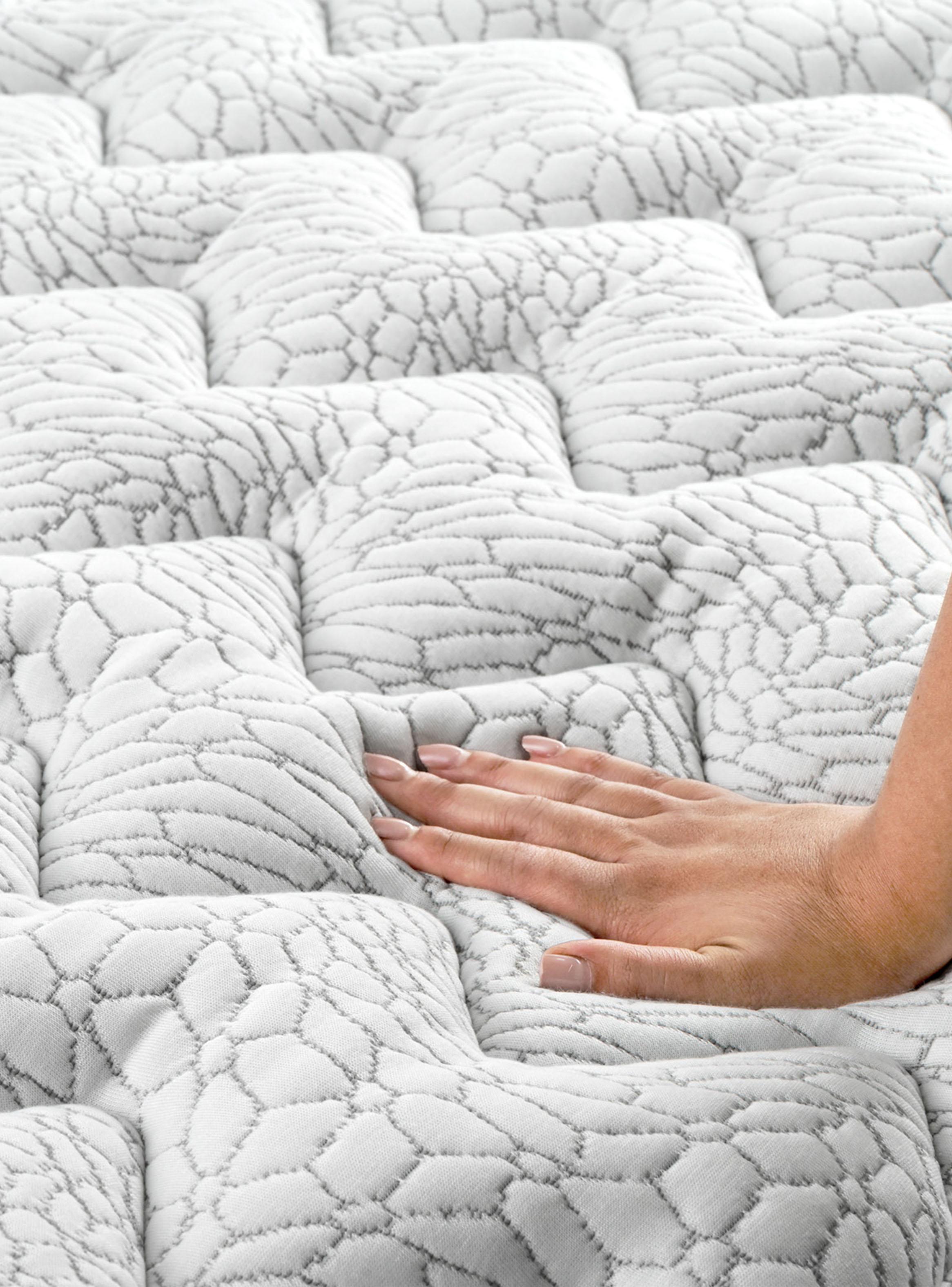 Cama Europea Hybrid Cotton King Base Dividida + Almohadas + Topper-5