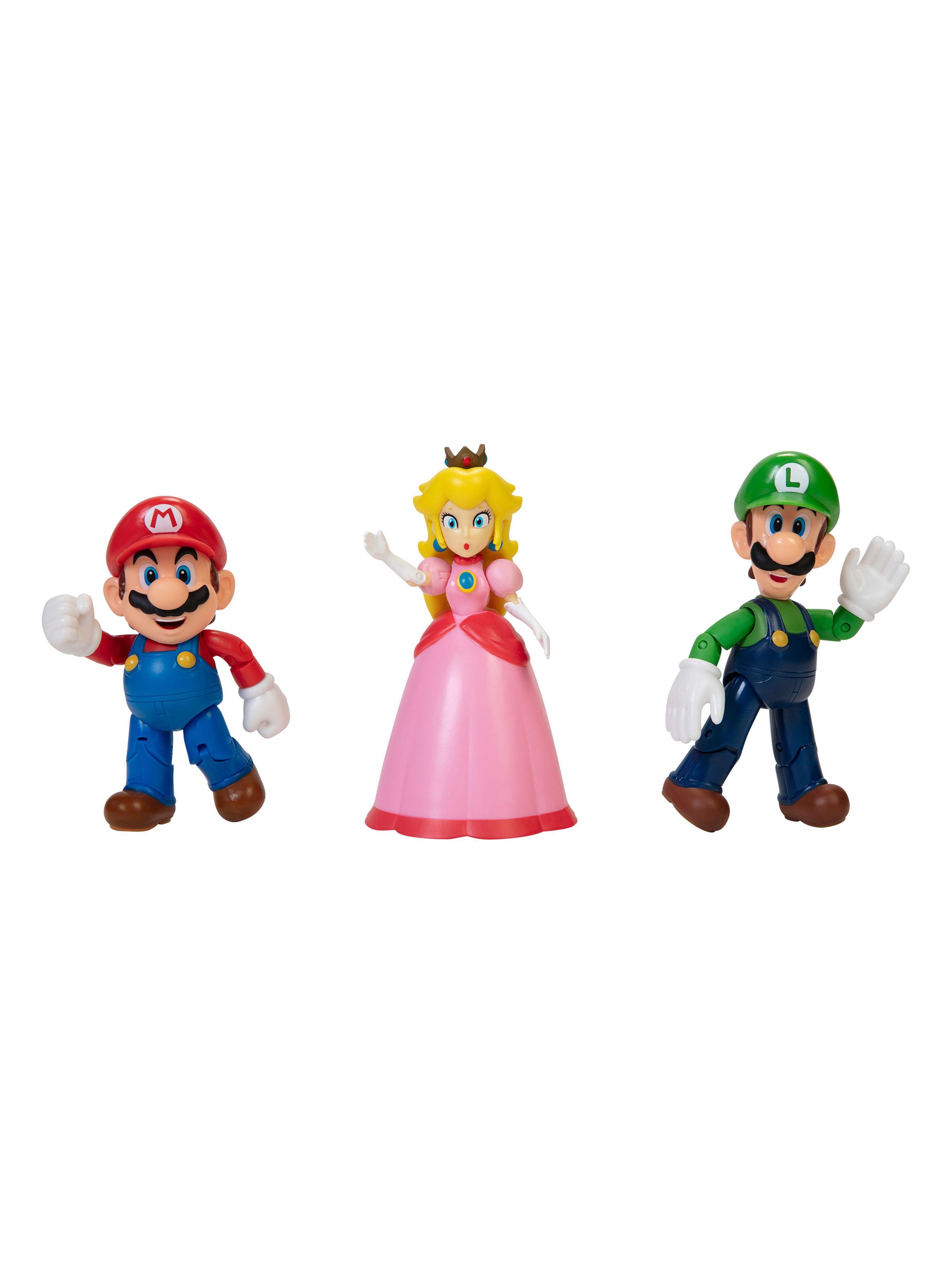 Set 3 Figuras Mushroom Kingdom Super Mario 10 cm-2