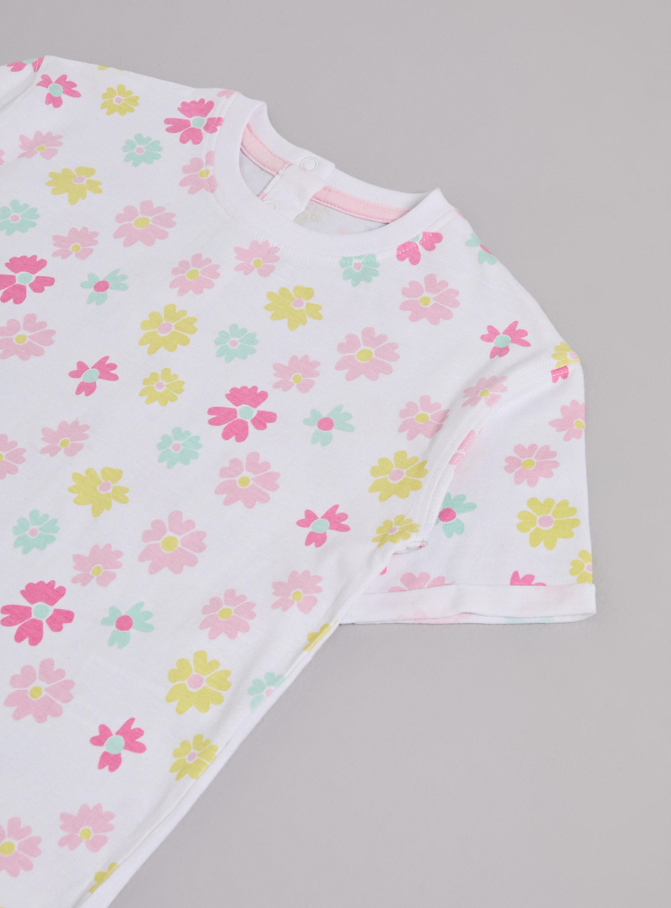 Polera Diseño Manga Corta con Cuello Redondo Niña-3