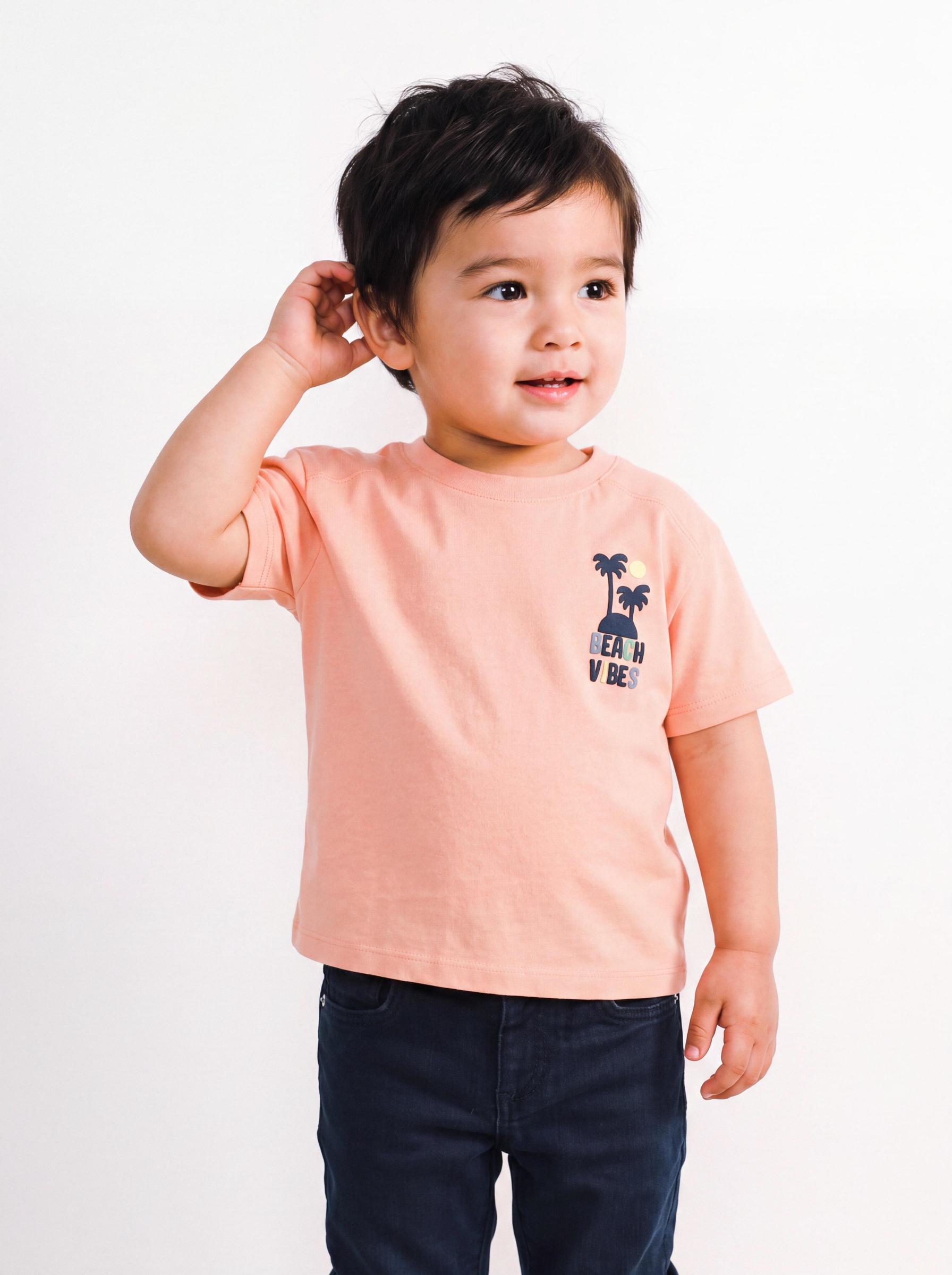 Polera Manga Corta Cuello Redondo con Estampado-0
