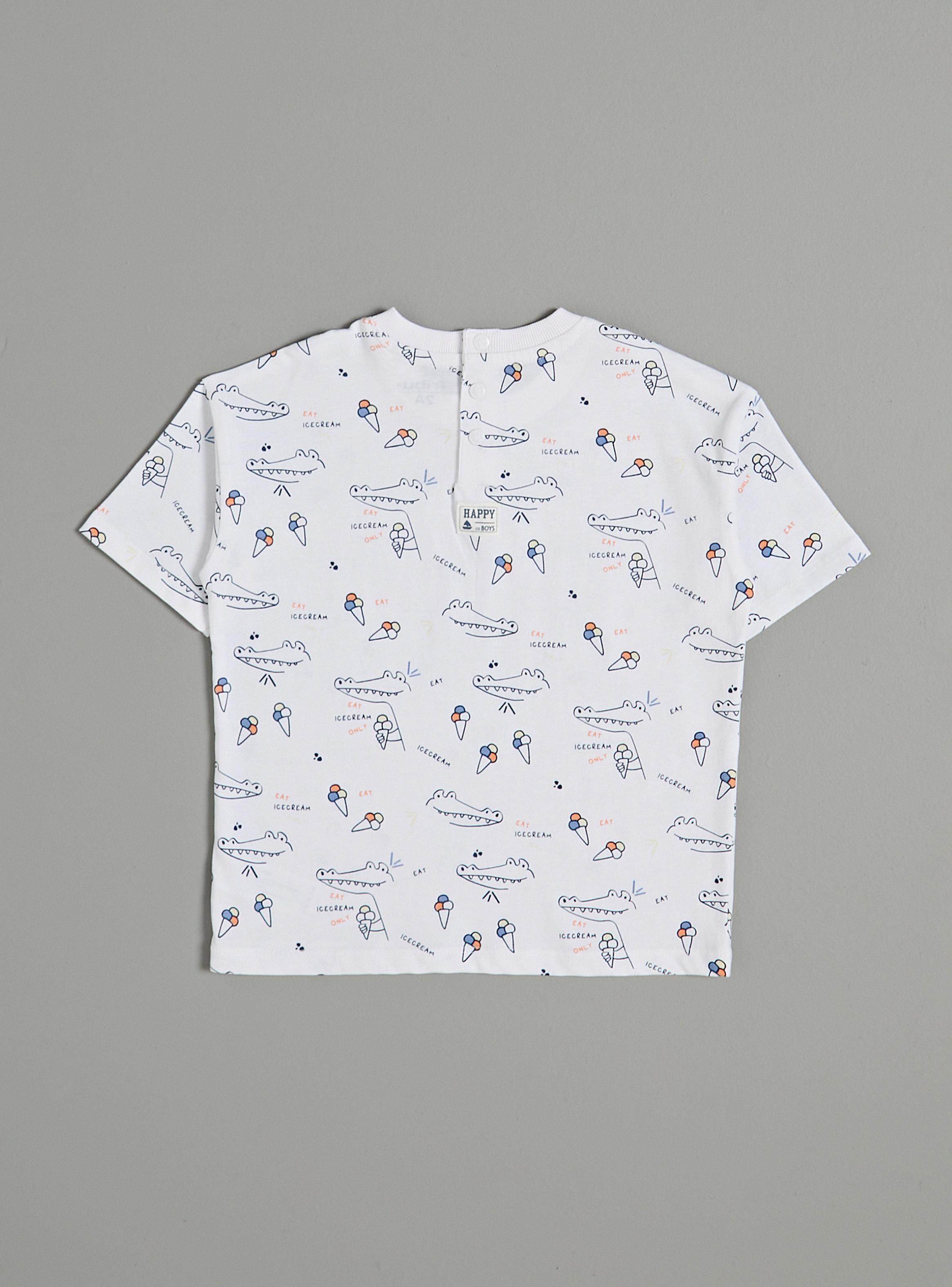 Polera Manga Corta Regular Fit con Estampado-2