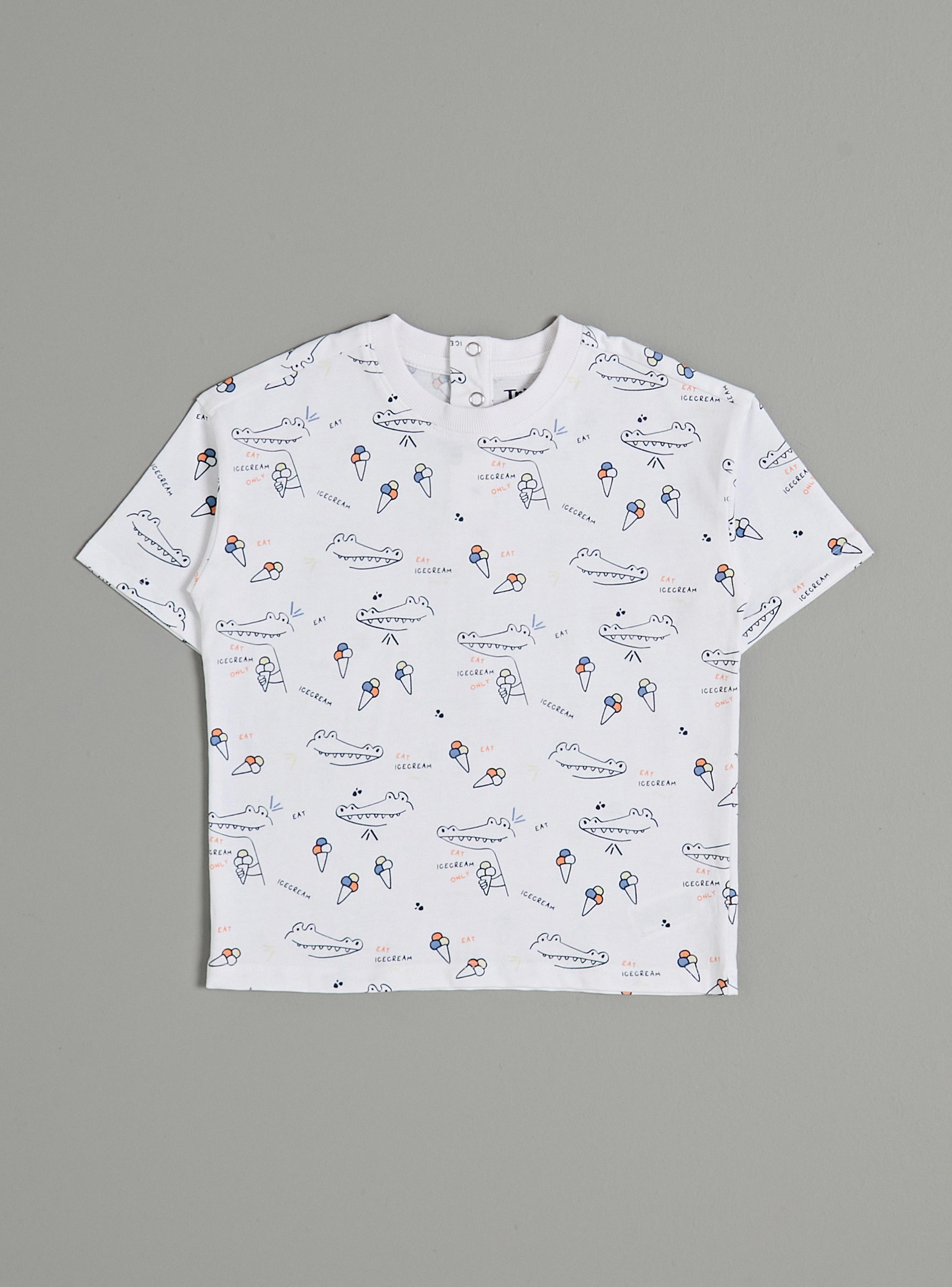 Polera Manga Corta Regular Fit con Estampado-1