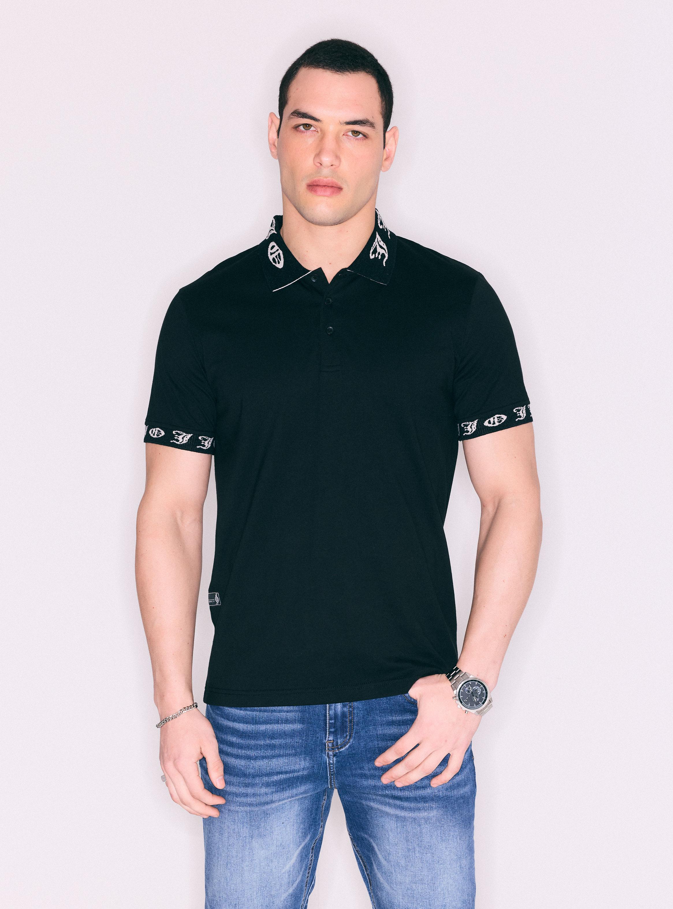 Polera Polo con Cuello y Mangas con Logo​-0