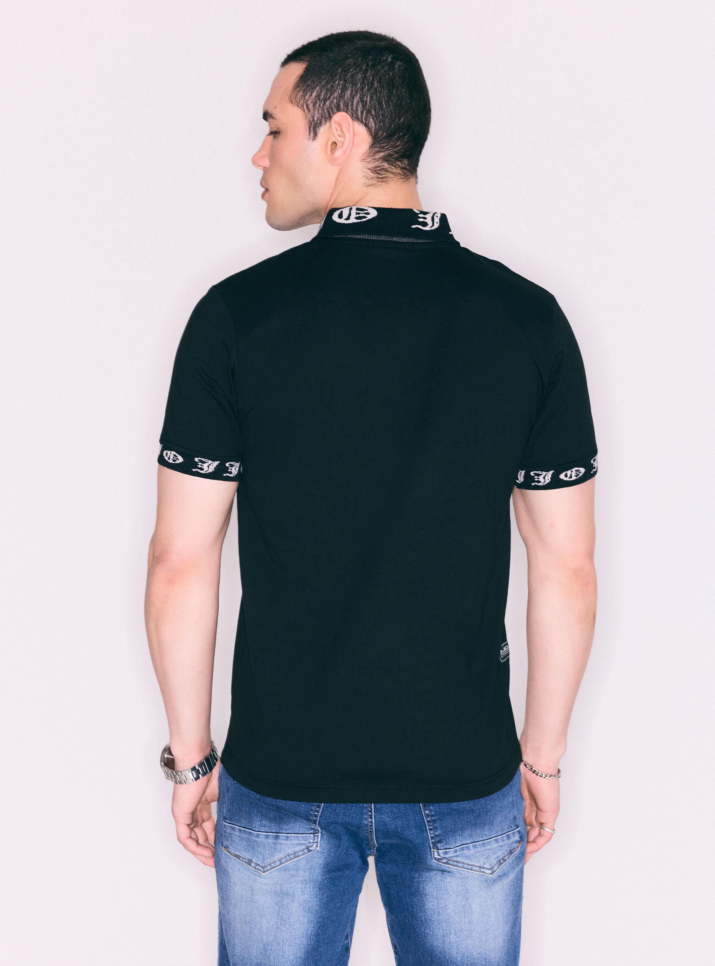 Polera Polo con Cuello y Mangas con Logo​-1